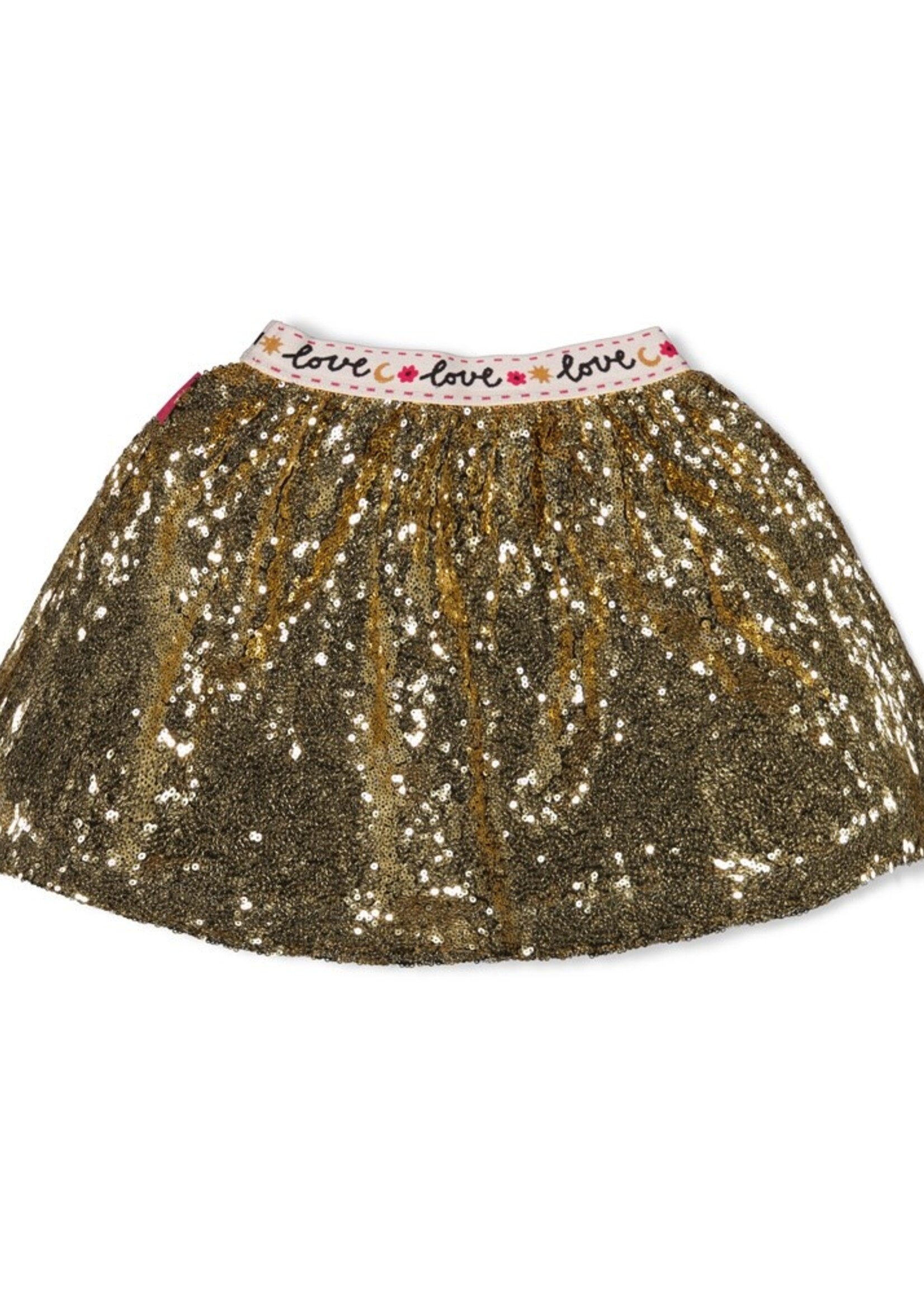 Jubel Jubel | Pailetten rok - Shine Bright - Goud