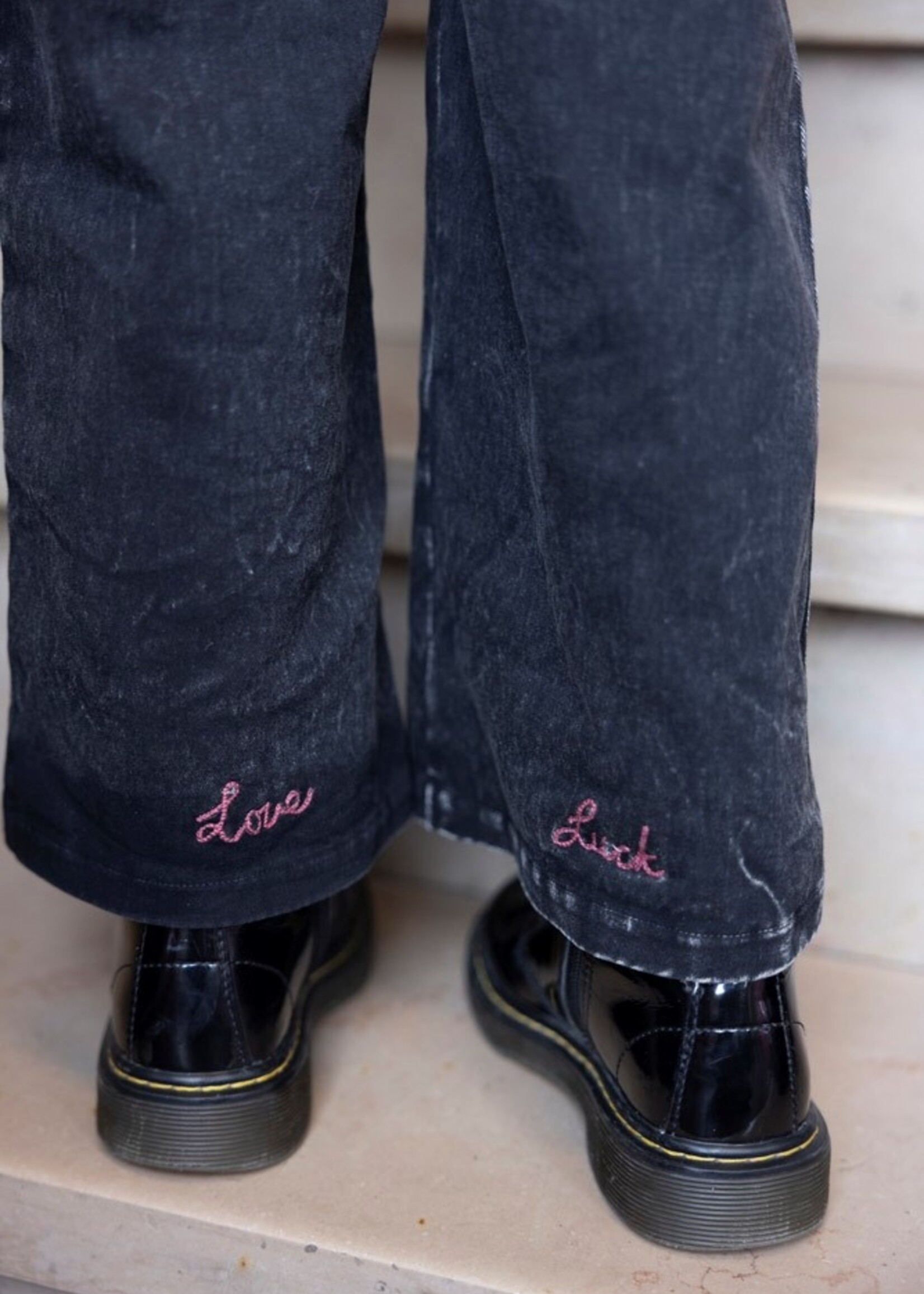 Jubel Jubel | Culotte denim look - Queen Of Hearts - Antraciet