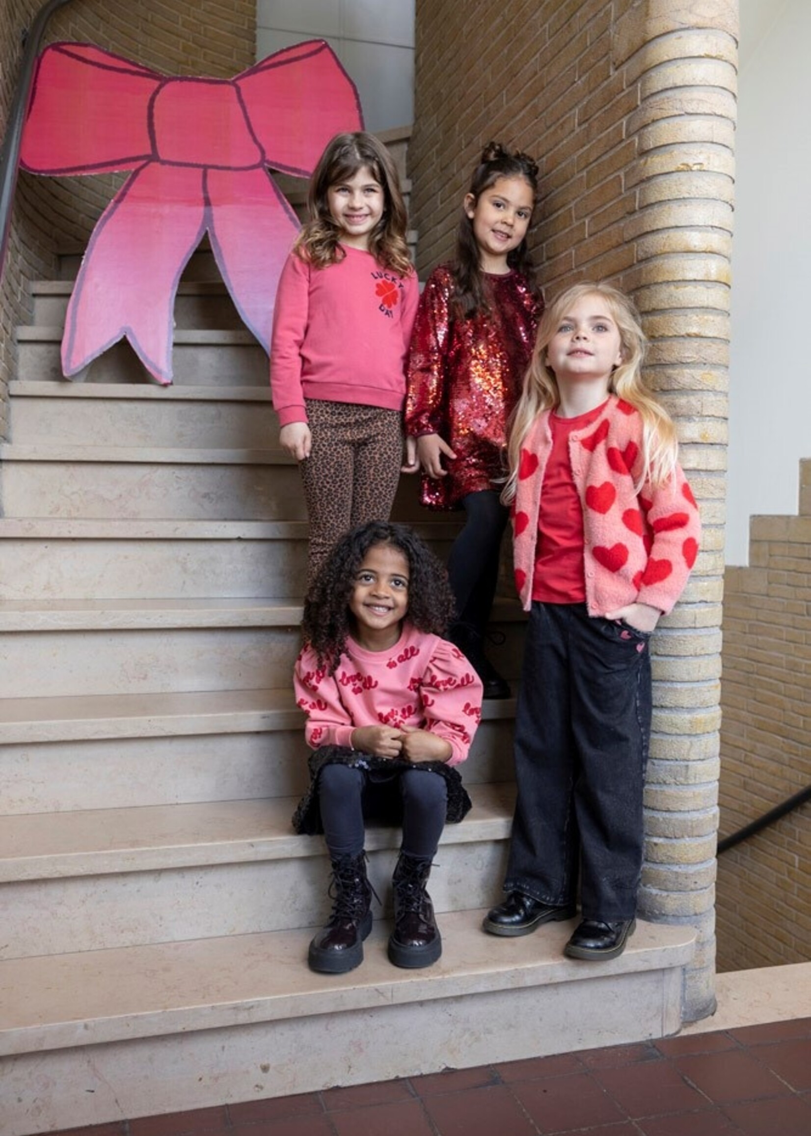 Jubel Jubel | Sweater - Queen Of Hearts – Roze