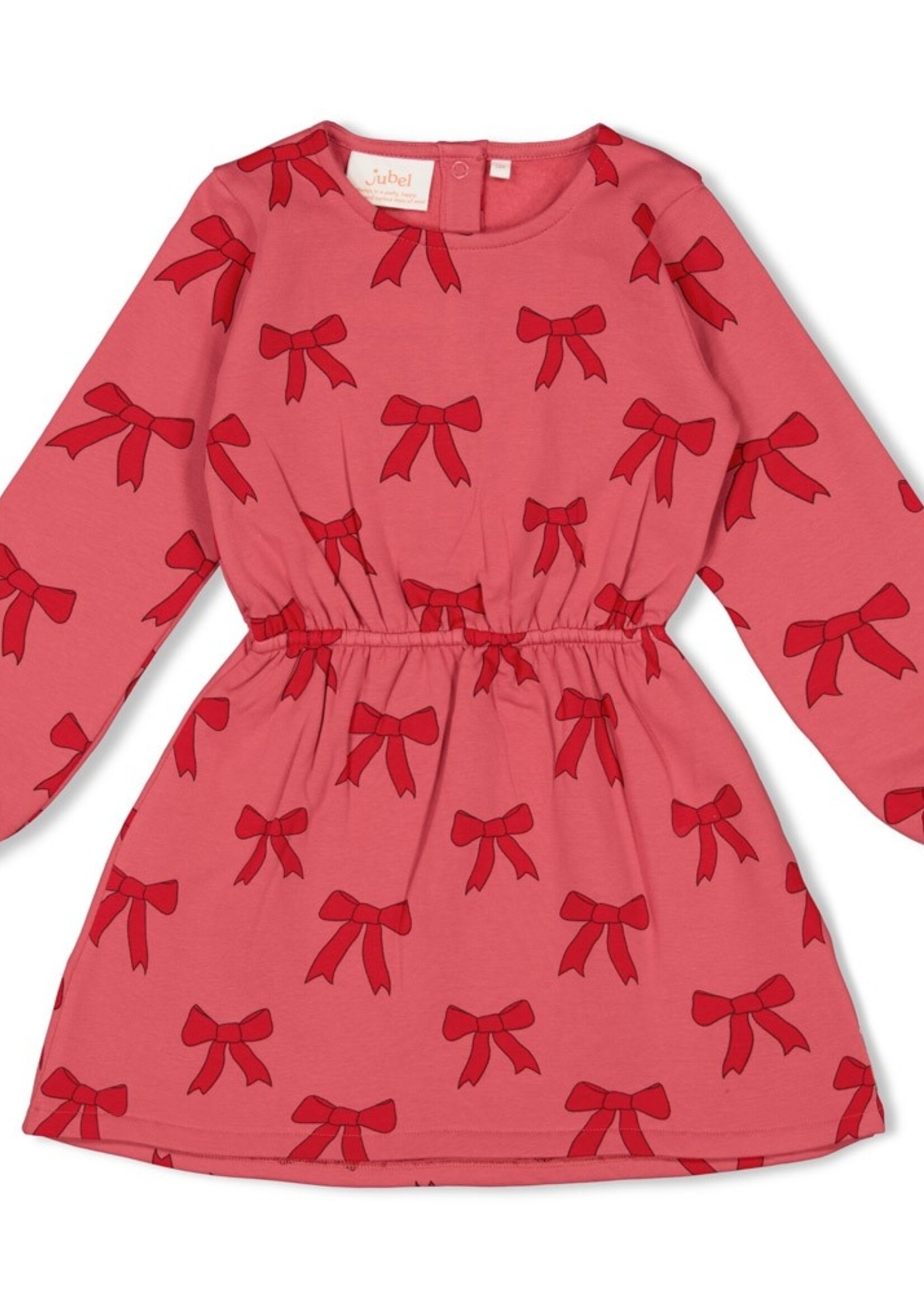 Jubel Jubel | Jurk AOP - Queen Of Hearts - Roze