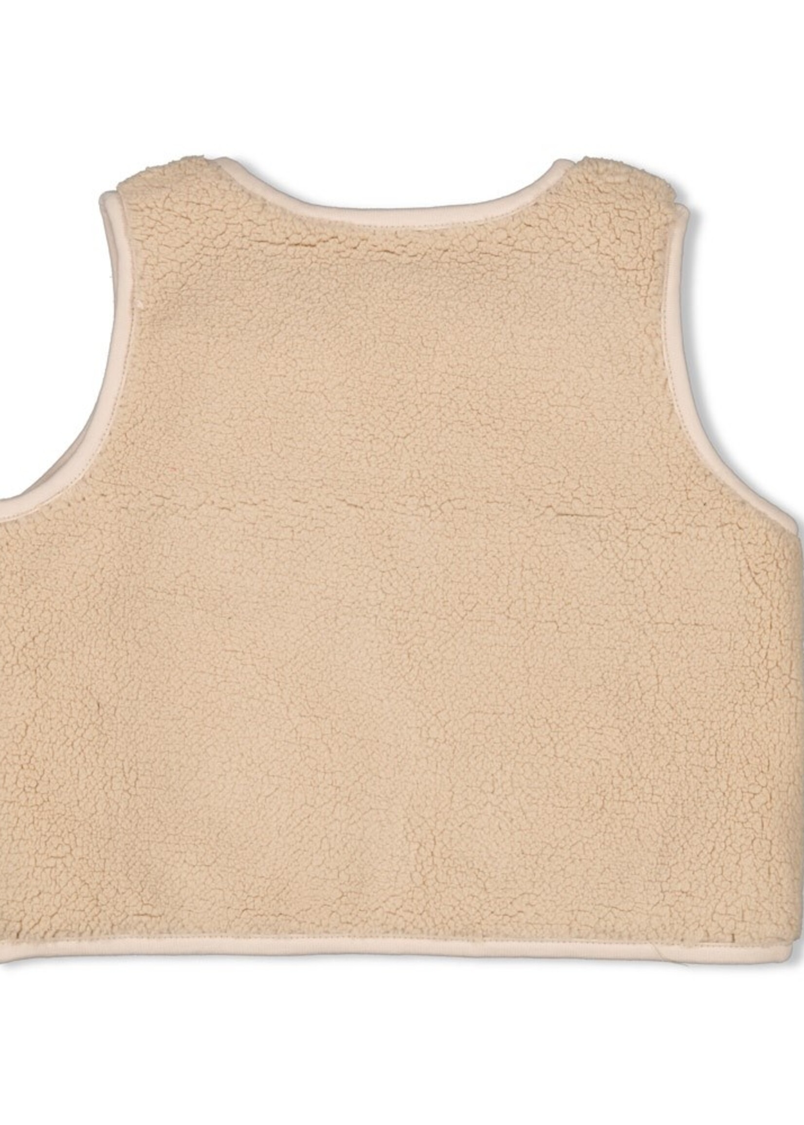 Jubel Jubel | Teddy gilet - Queen Of Hearts - Offwhite