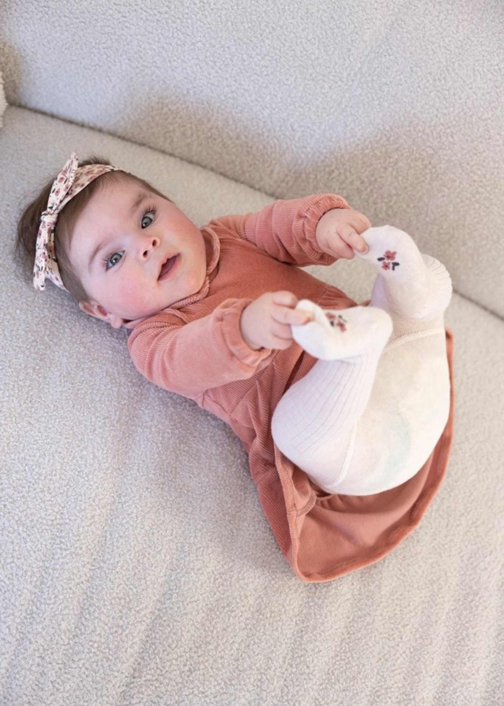 Feetje Feetje | Jurk velours rib - Woodland Bloom