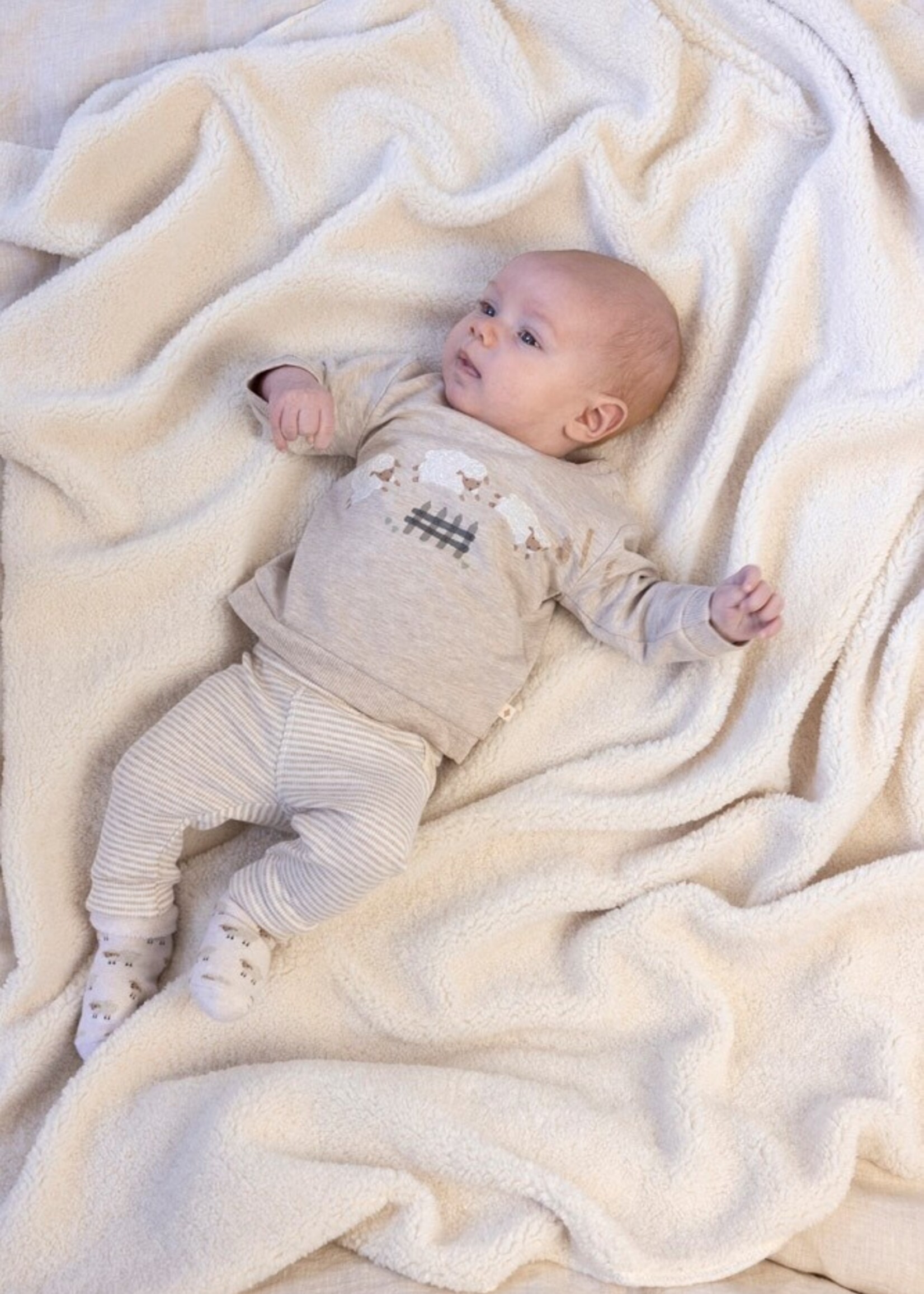 Feetje Feetje | Broek rib met streep - Sleepy Sheepy