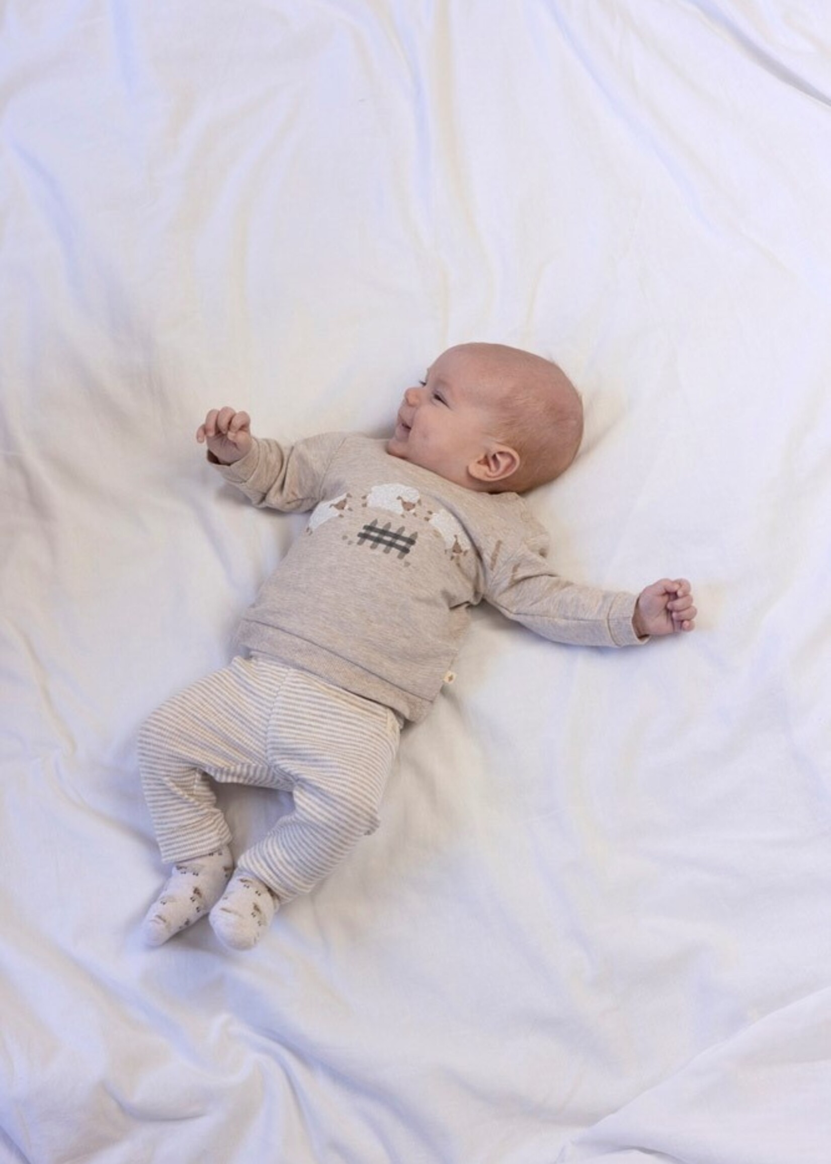 Feetje Feetje | Broek rib met streep - Sleepy Sheepy