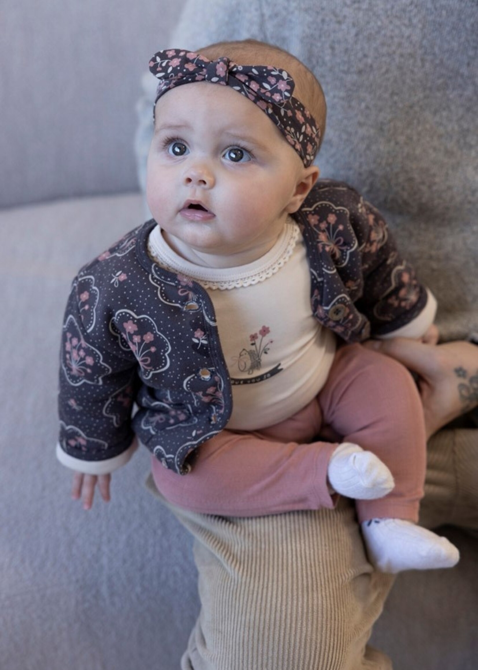 Feetje Feetje | Legging pointelle rib - Woodland Bloom