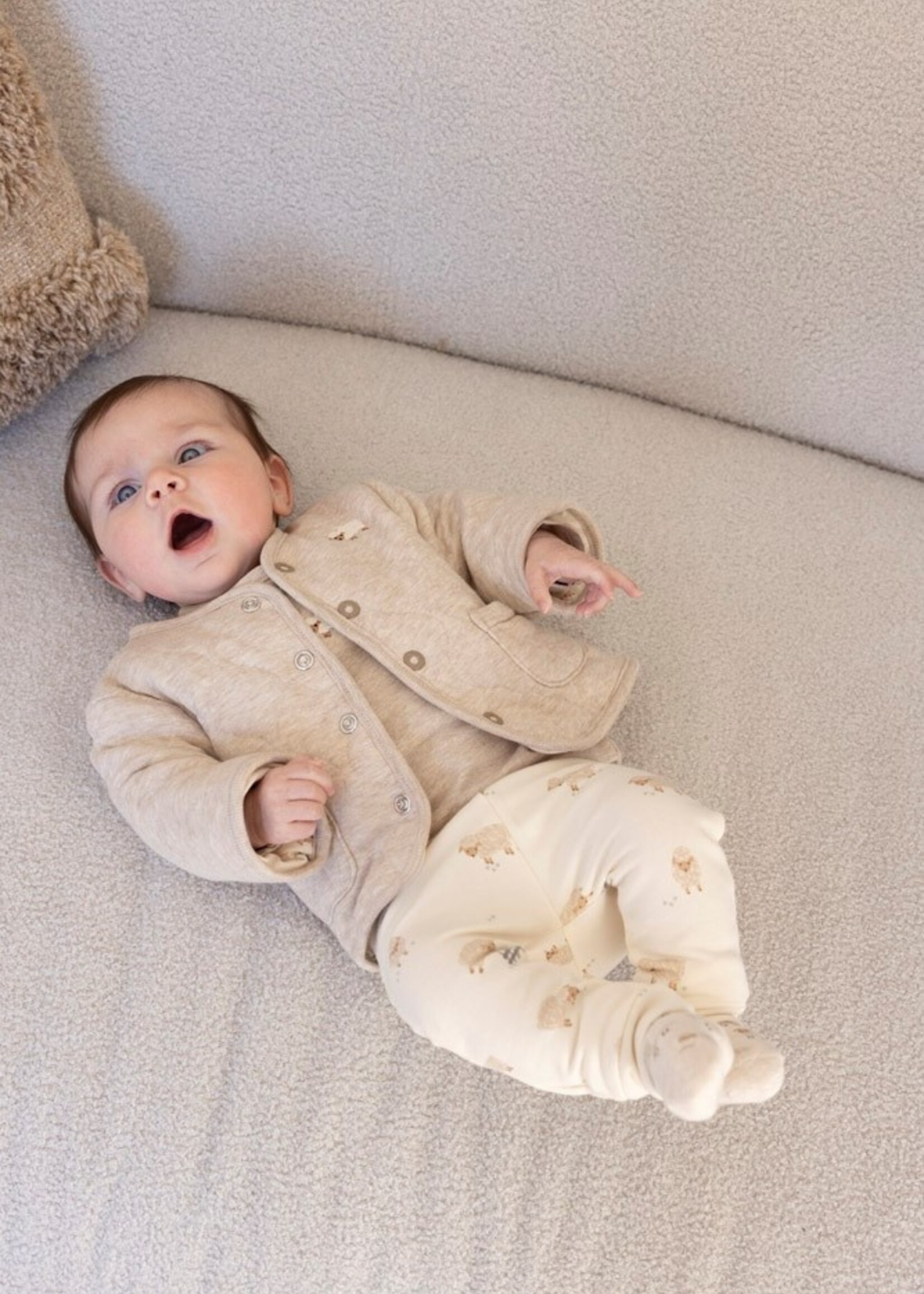 Feetje Feetje | Longsleeve - Sleepy Sheepy – Taupe Melange