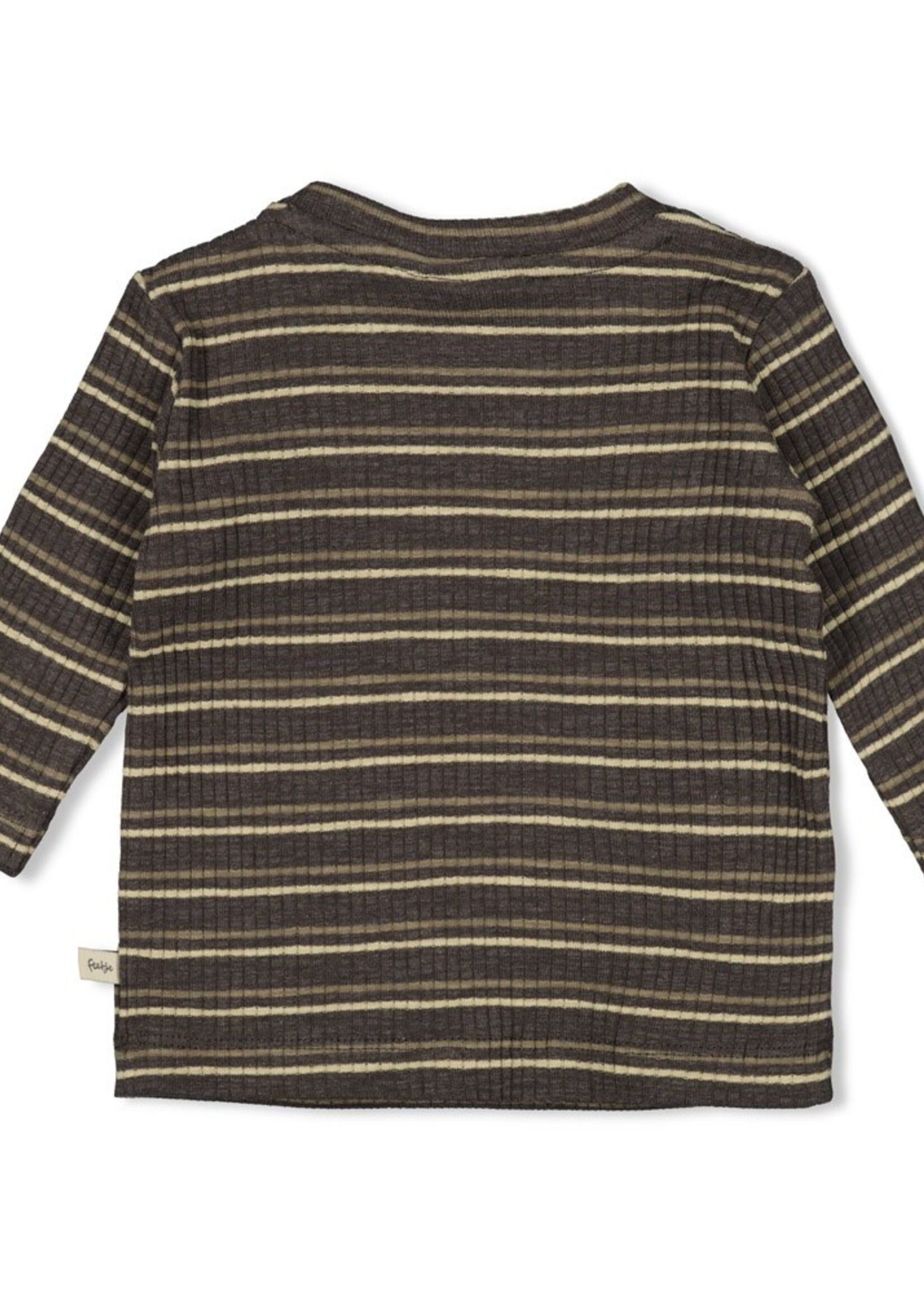 Feetje Feetje | Longsleeve rib met streep - Rawrsome