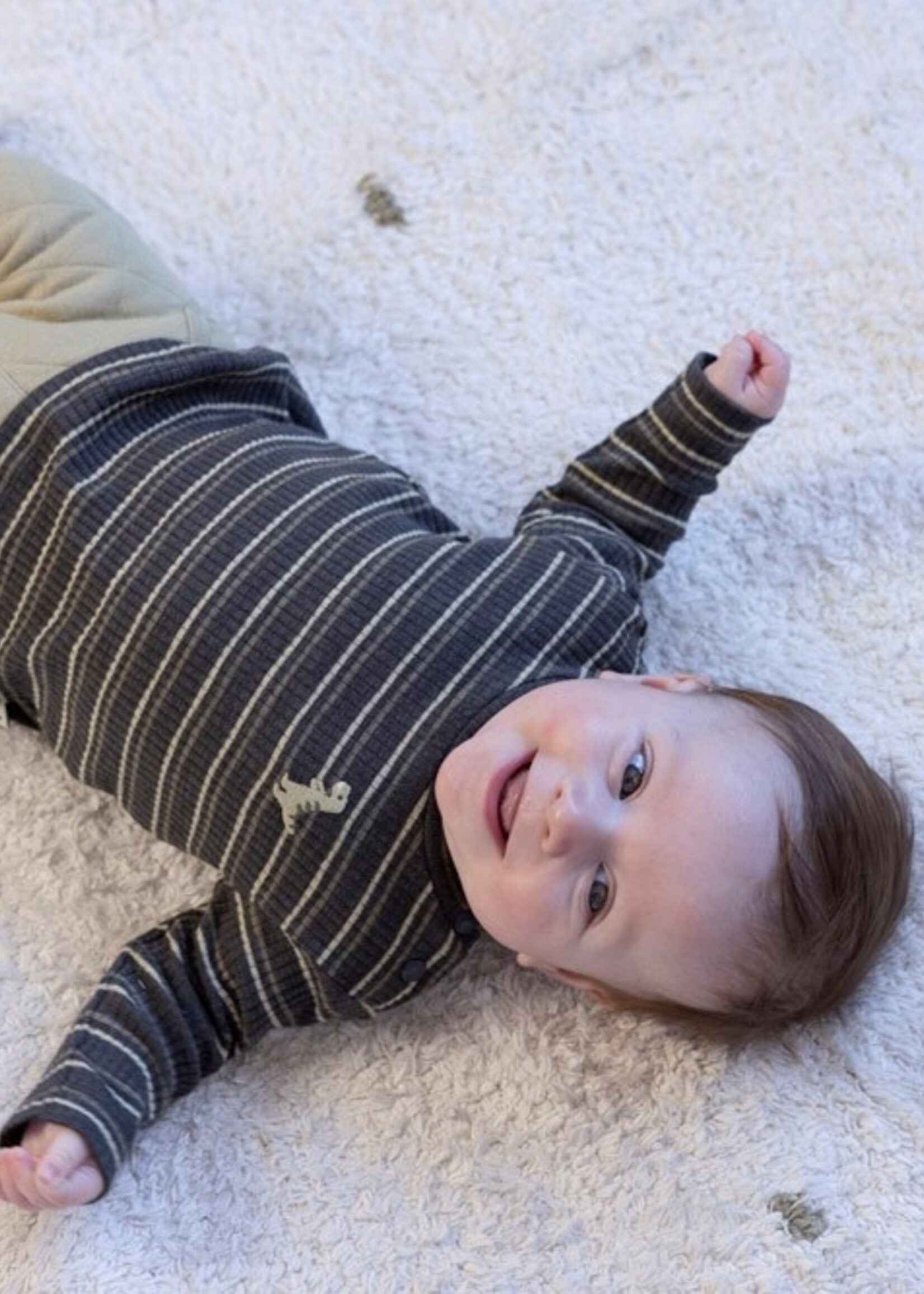 Feetje Feetje | Longsleeve rib met streep - Rawrsome