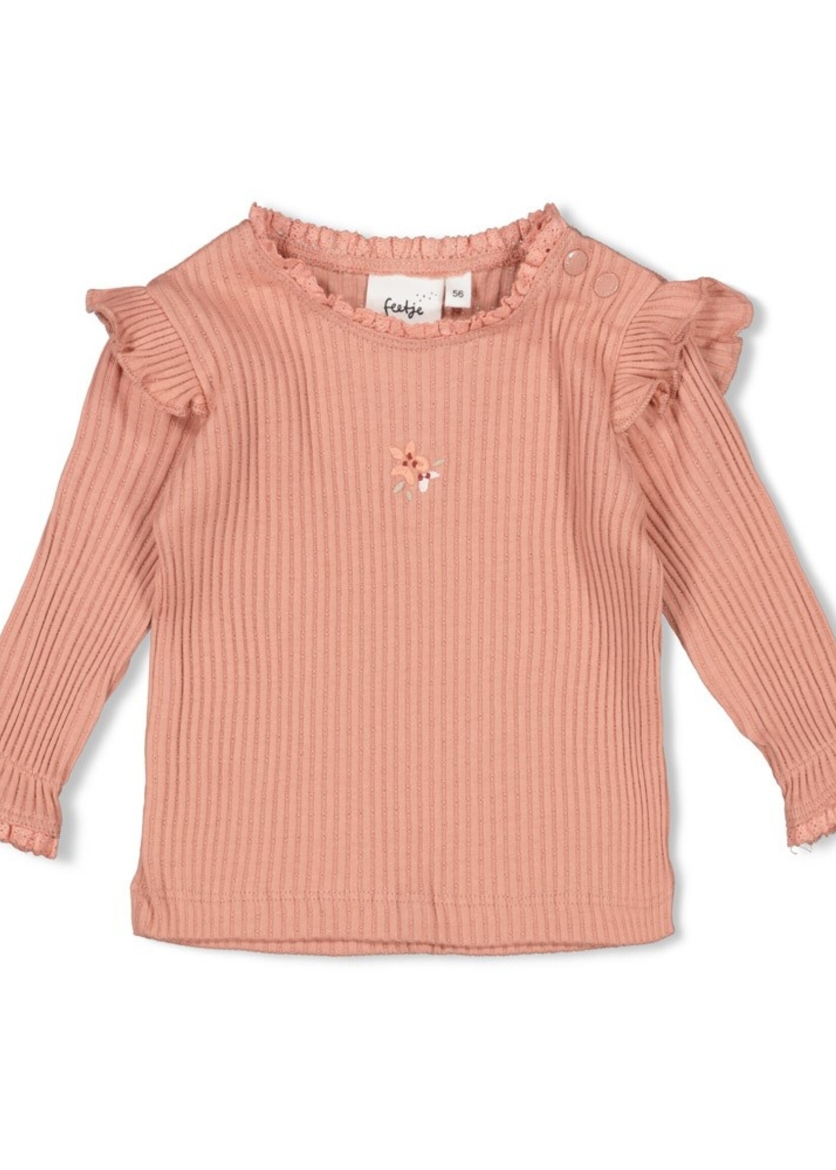 Feetje Feetje | Longsleeve ajour rib - Morning Sun
