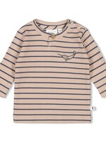 Feetje Feetje | Longsleeve rib met streep - Narwal