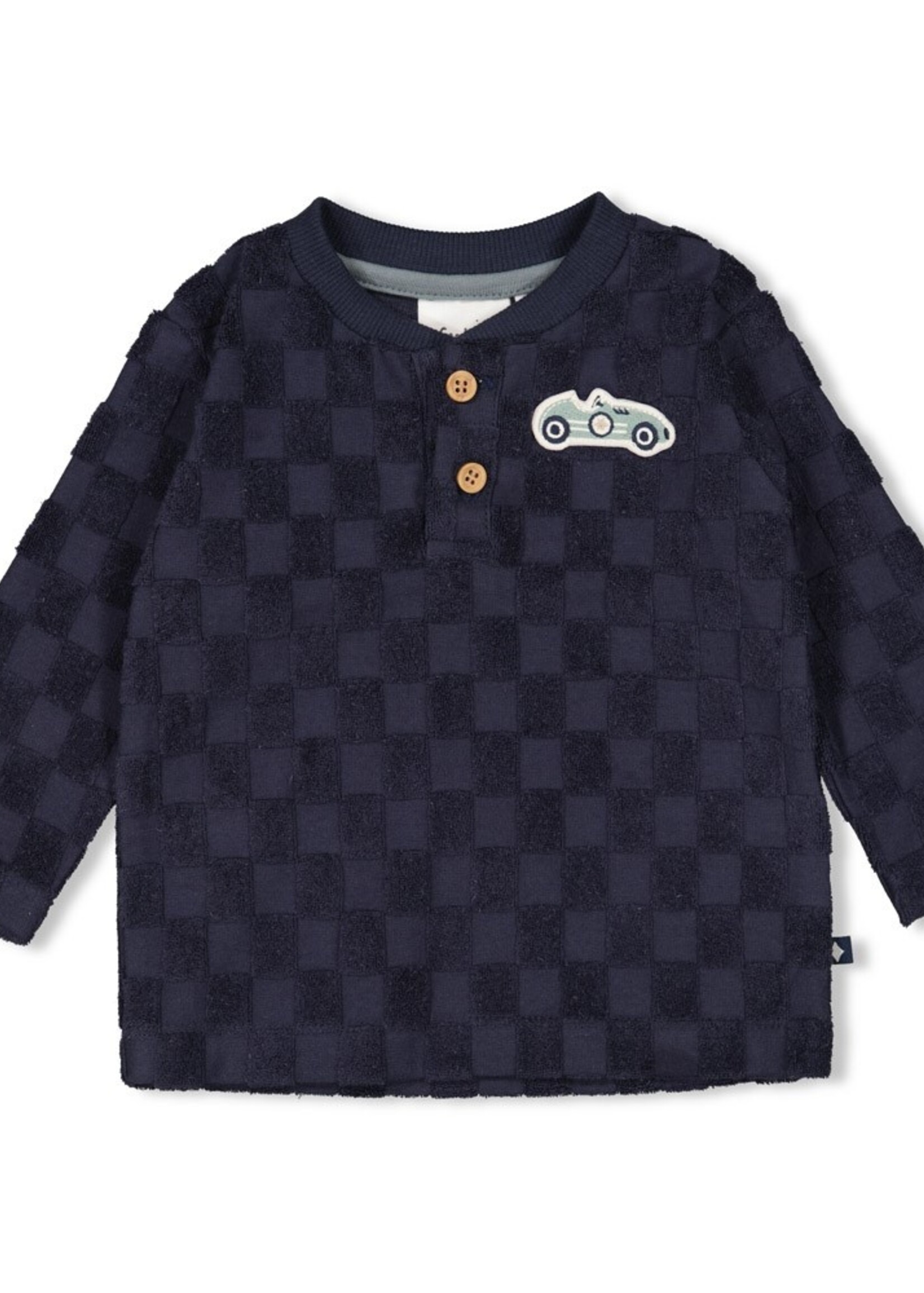 Feetje Feetje | Longsleeve ruit badstof - Let's Go!