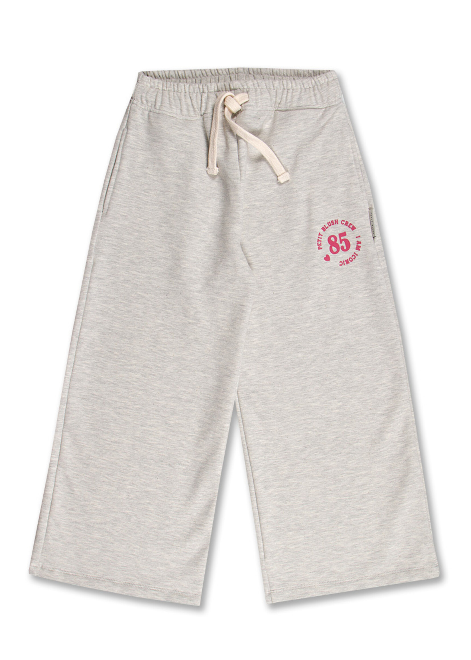 Petit Blush Petit Blush | Wide Leg Jogger - Grey Melange