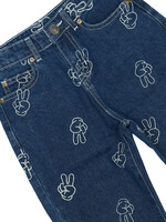THE NEW THE NEW | TNPewter Loose Fit Jeans - Medium Blue Denim AOP