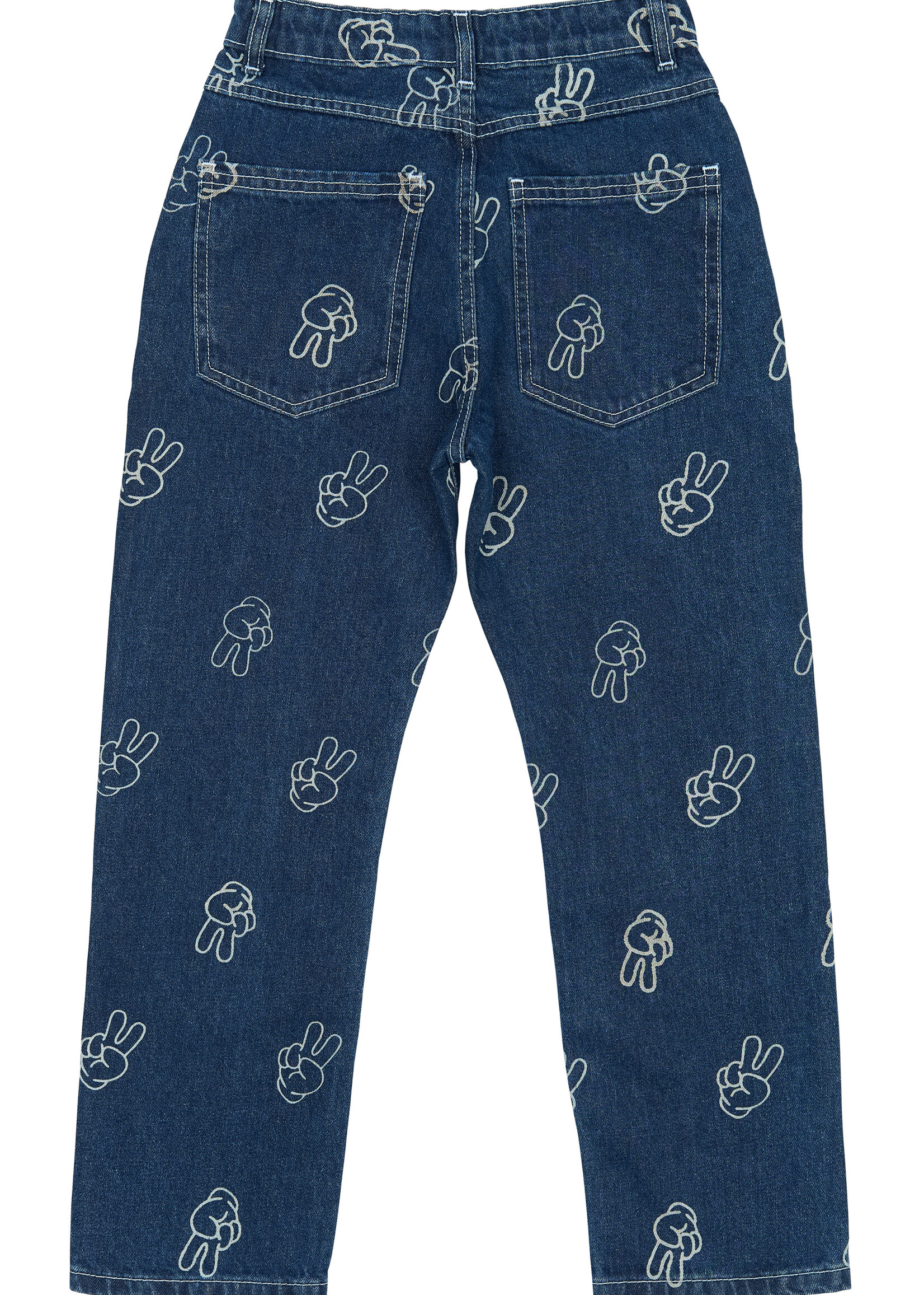 THE NEW THE NEW | TNPewter Loose Fit Jeans - Medium Blue Denim AOP