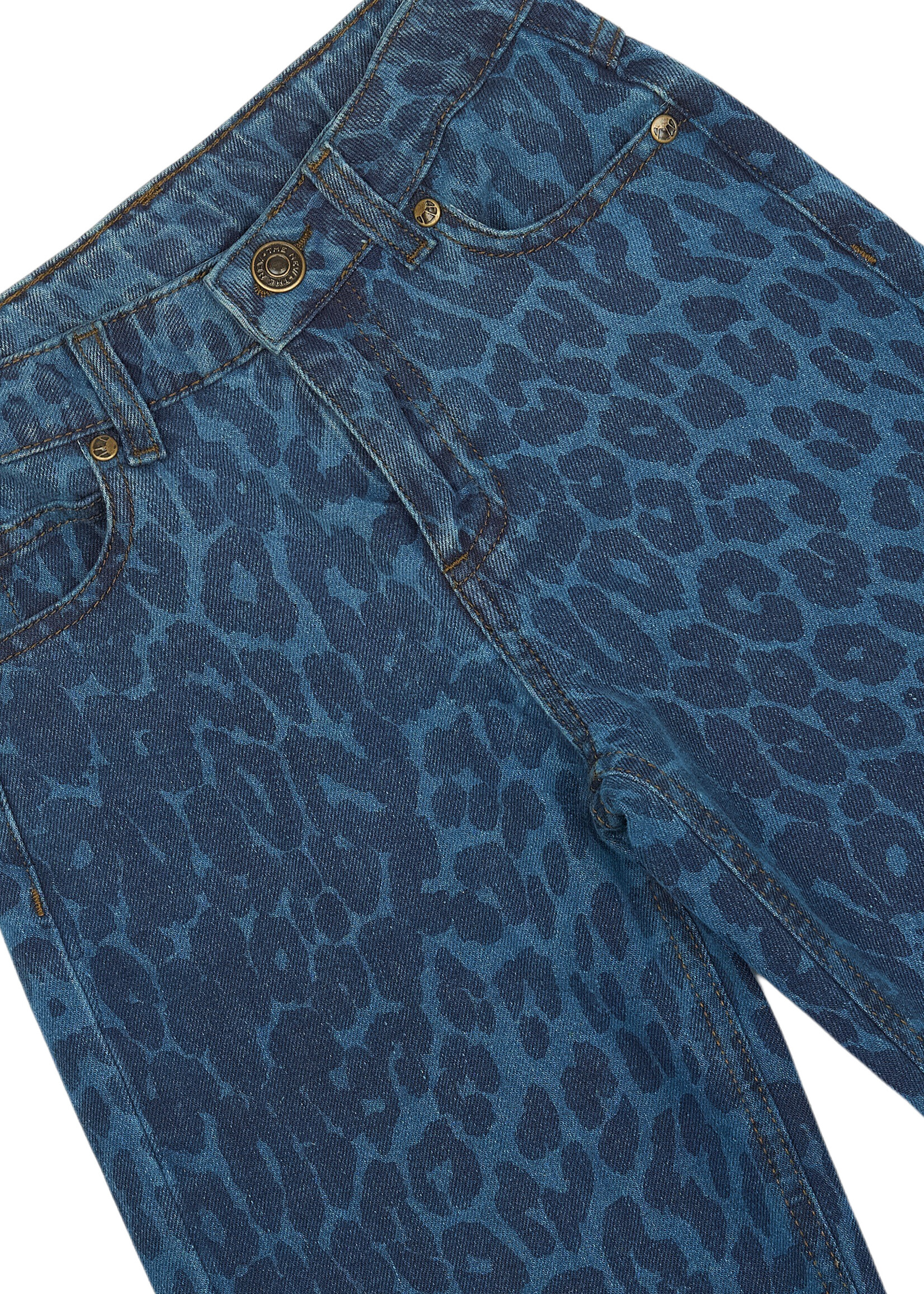 THE NEW THE NEW | TNPrima Wide Jeans - Medium Blue Denim AOP