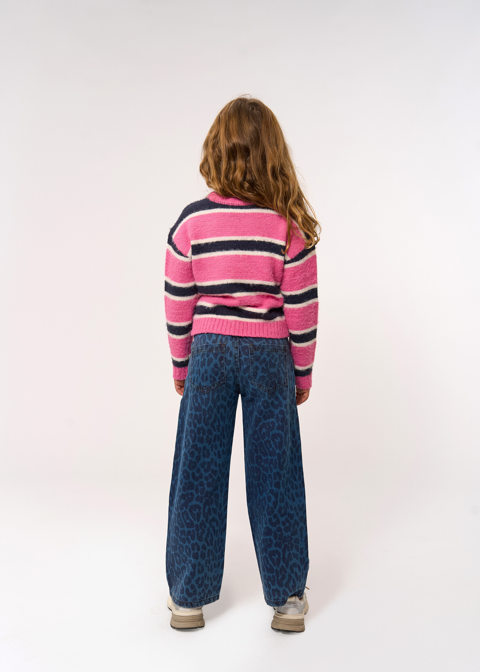 THE NEW THE NEW | TNPrima Wide Jeans - Medium Blue Denim AOP