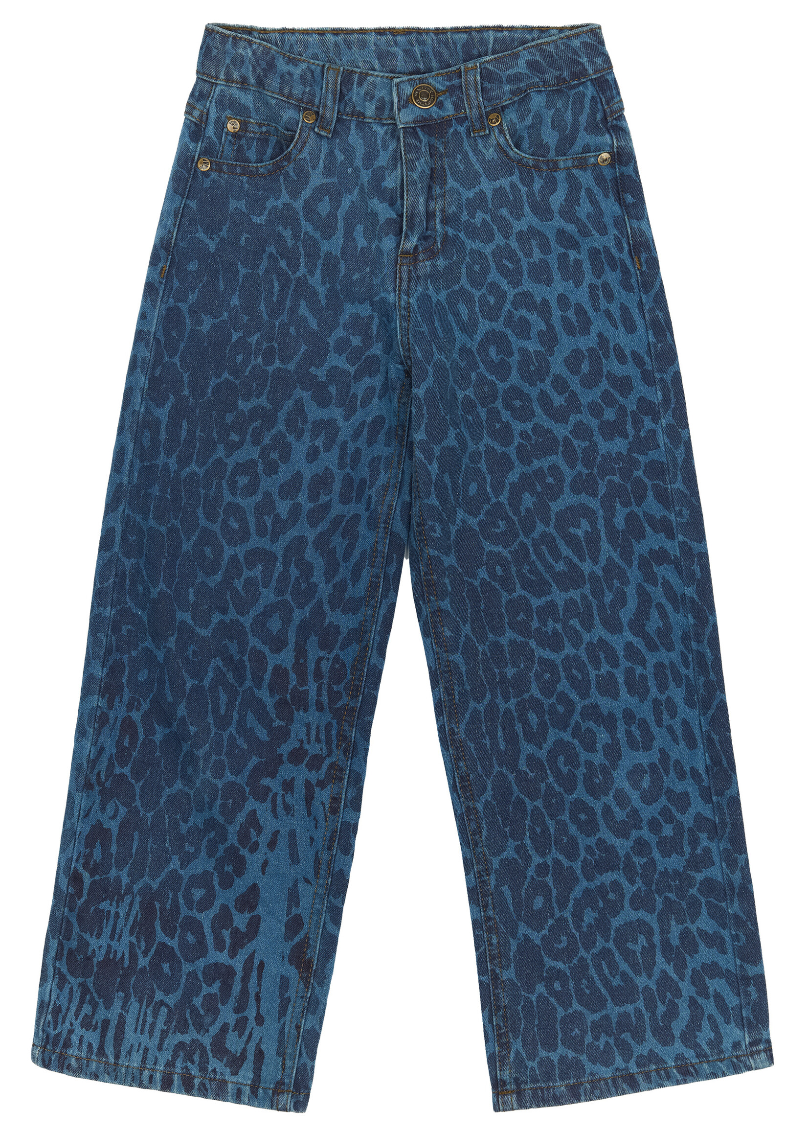 THE NEW THE NEW | TNPrima Wide Jeans - Medium Blue Denim AOP