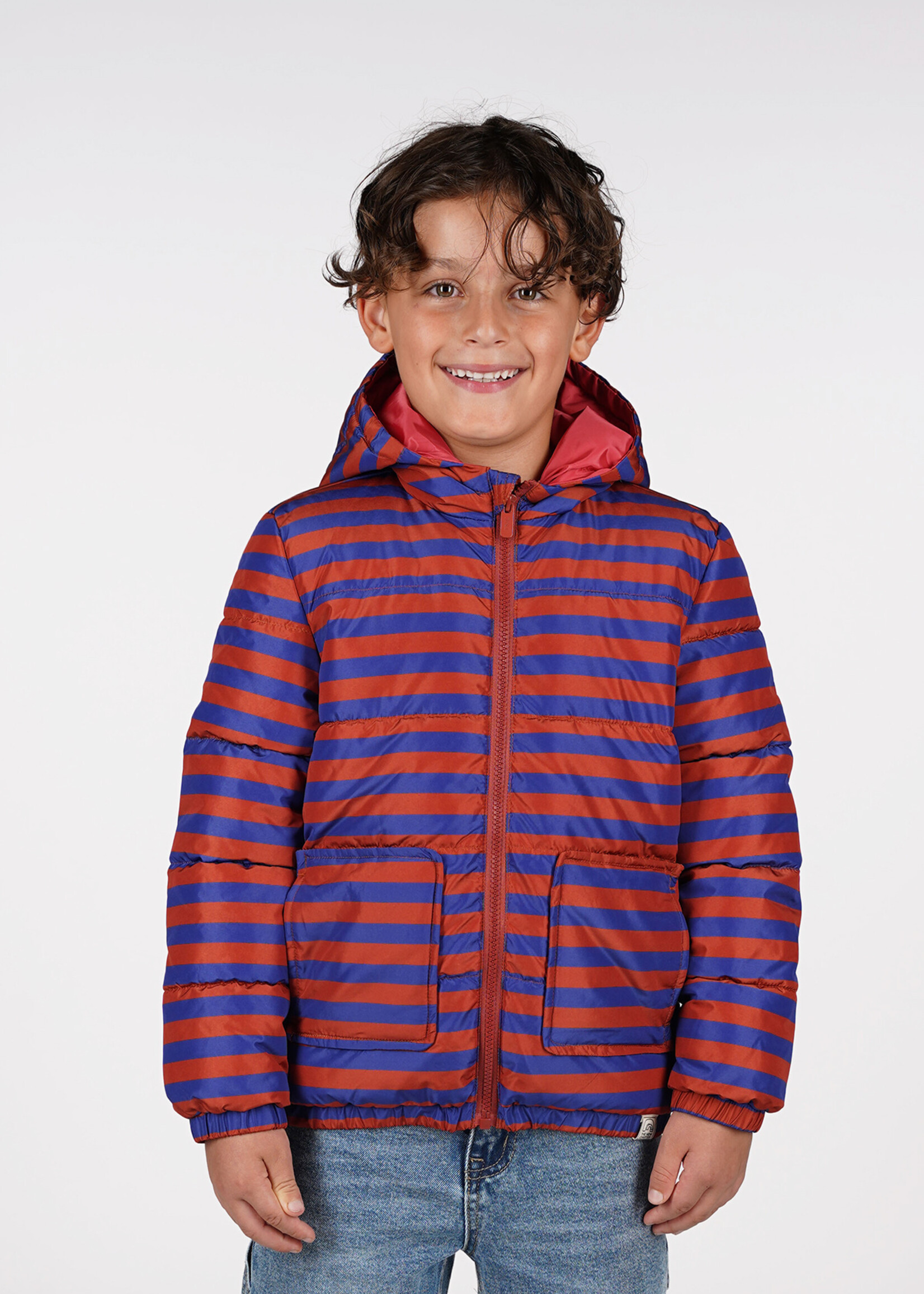 The New Chapter The New Chapter | Mosi The New Chapter jacket aop – Stripes Blue Brown
