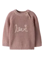 Lil' Atelier Lil'Atelier | NBFEMLEN emb ls knit - Misty Rose