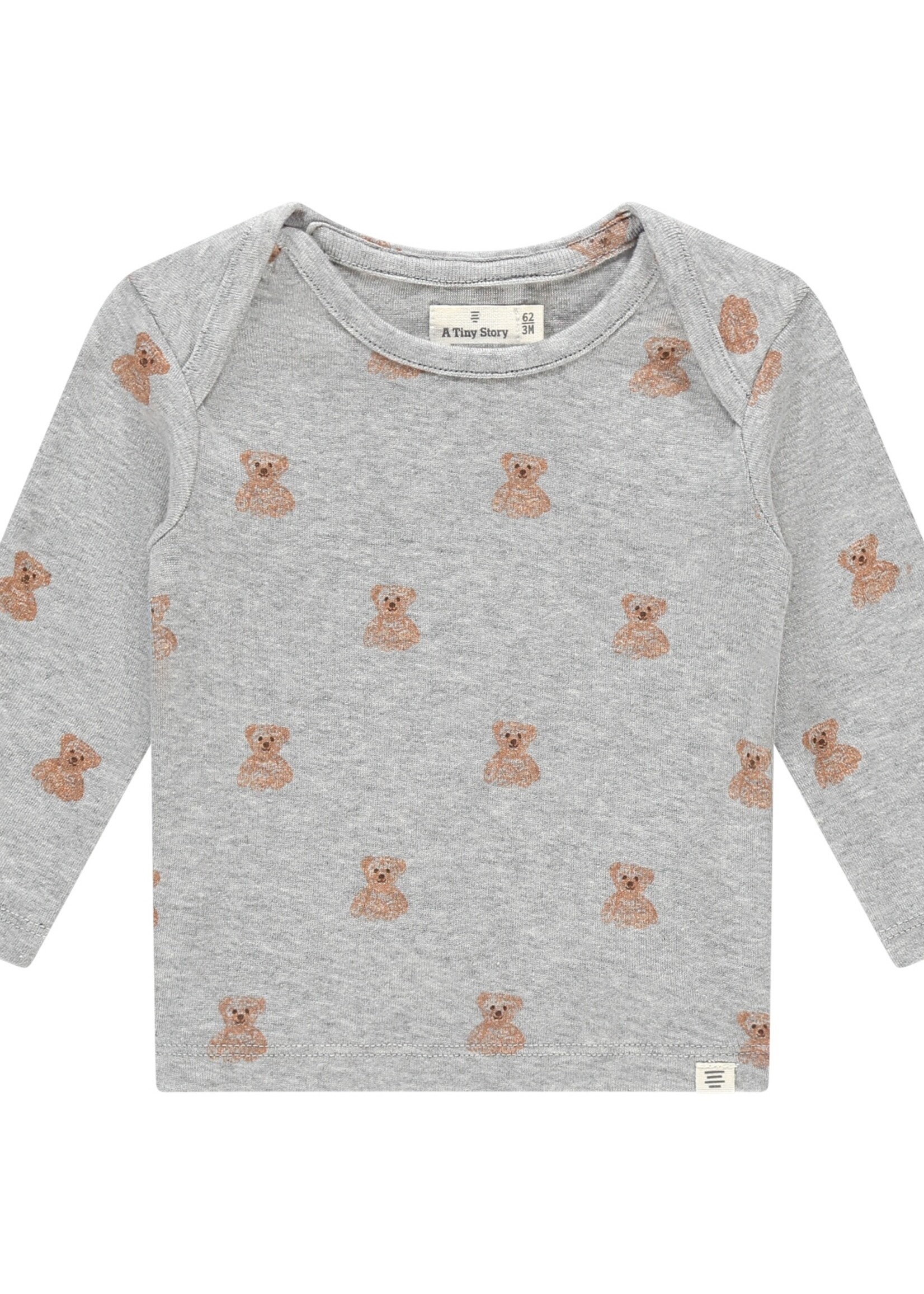 A Tiny Story A Tiny Story | baby t-shirt long sleeve - light grey melange 1