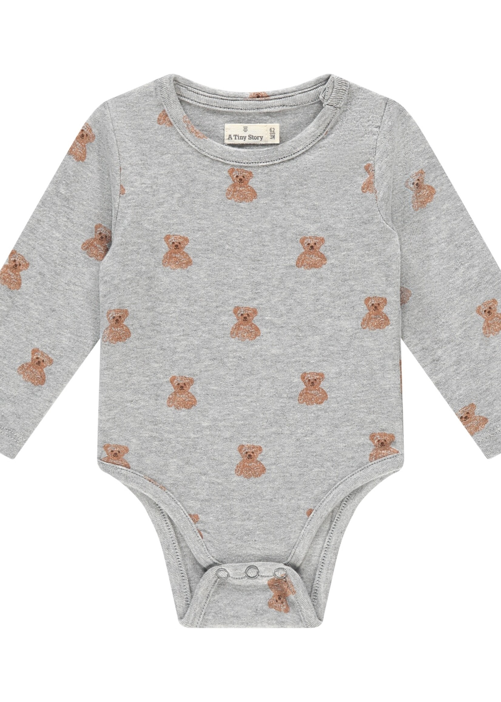 A Tiny Story A Tiny Story | baby t-shirt long sleeve - light grey melange 2