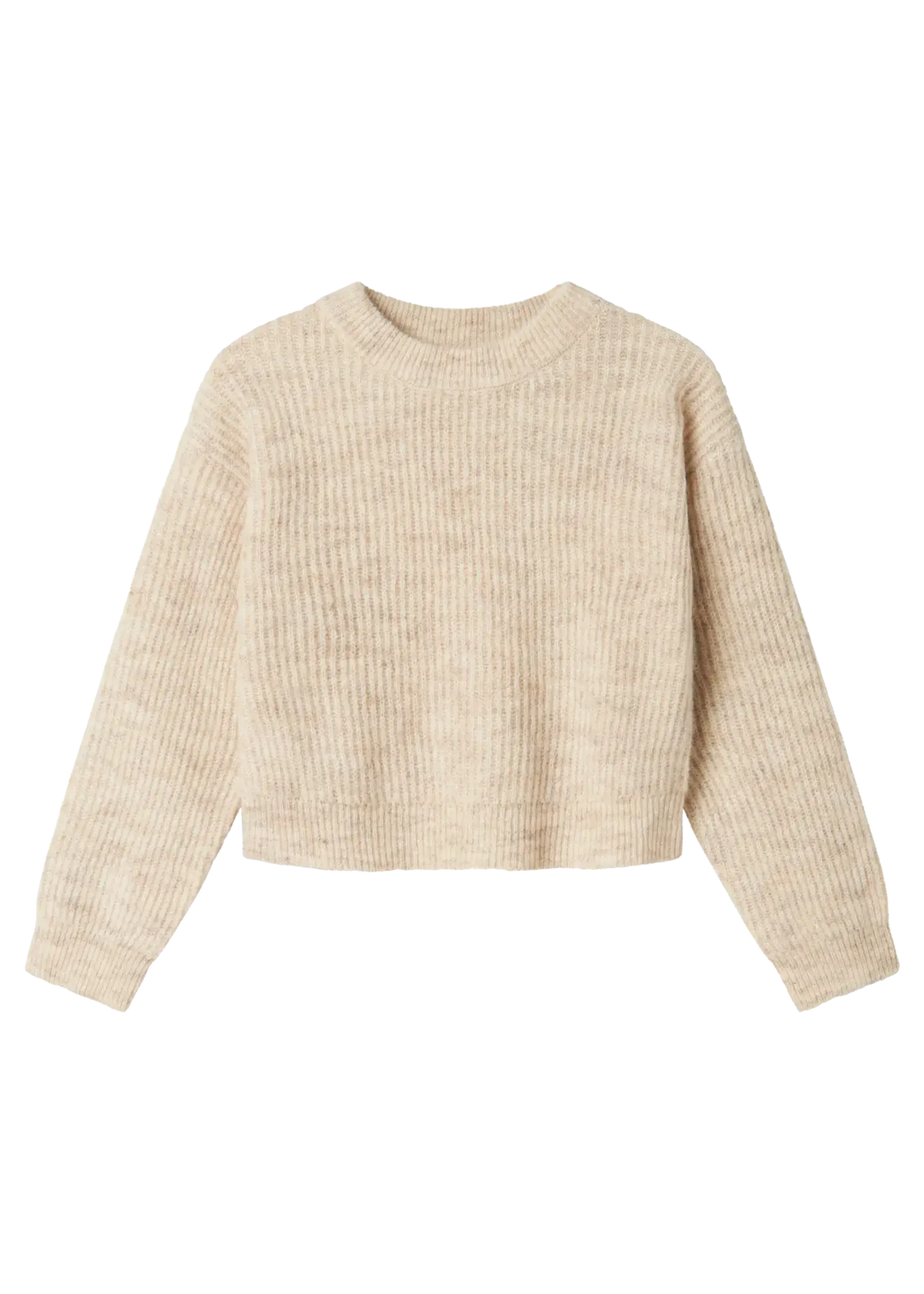 Name It Name It | NKFHOLLY LS BOXY SHORT LNIT NOOS - Pure Cashmere