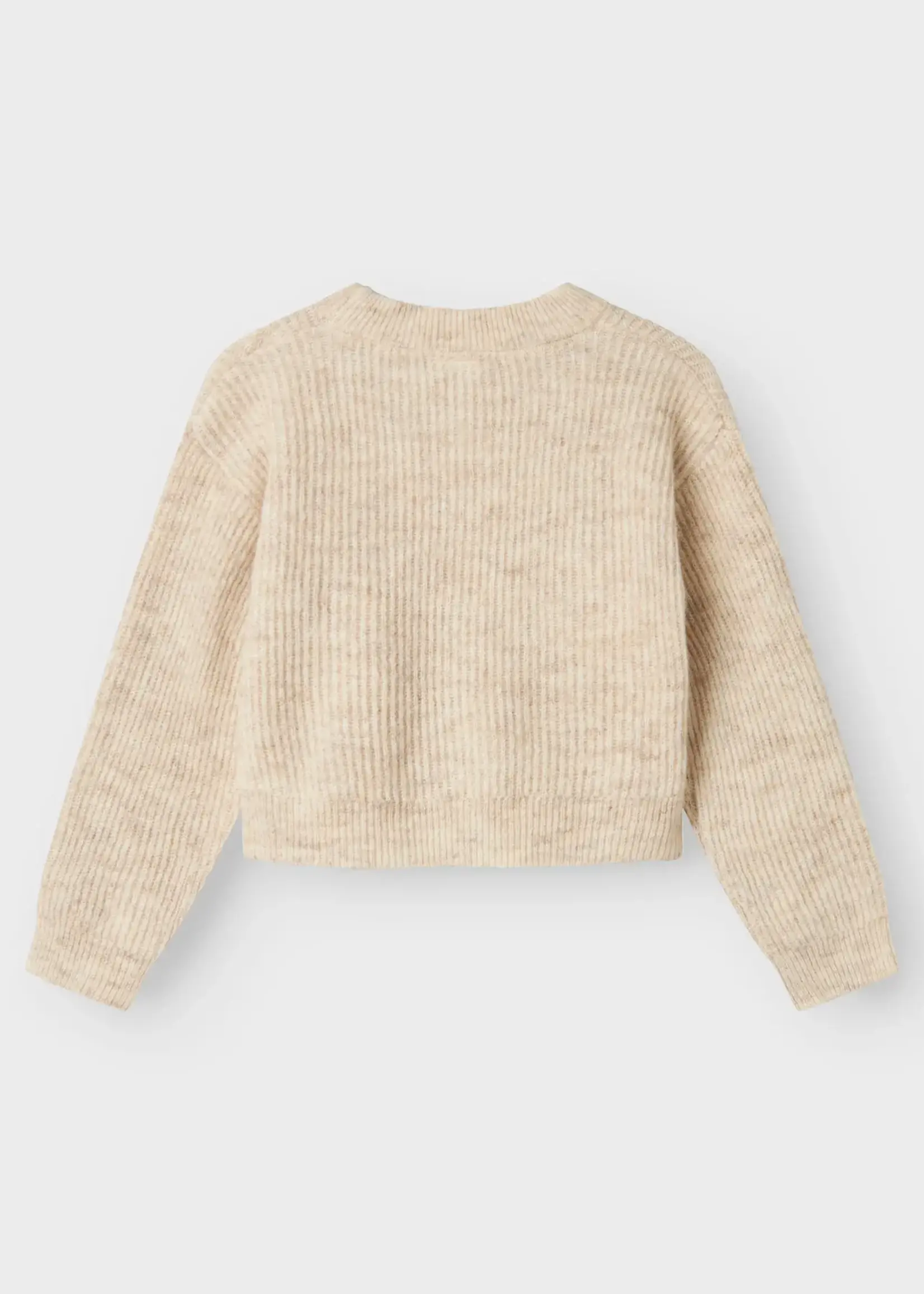 Name It Name It | NKFHOLLY LS BOXY SHORT LNIT NOOS - Pure Cashmere