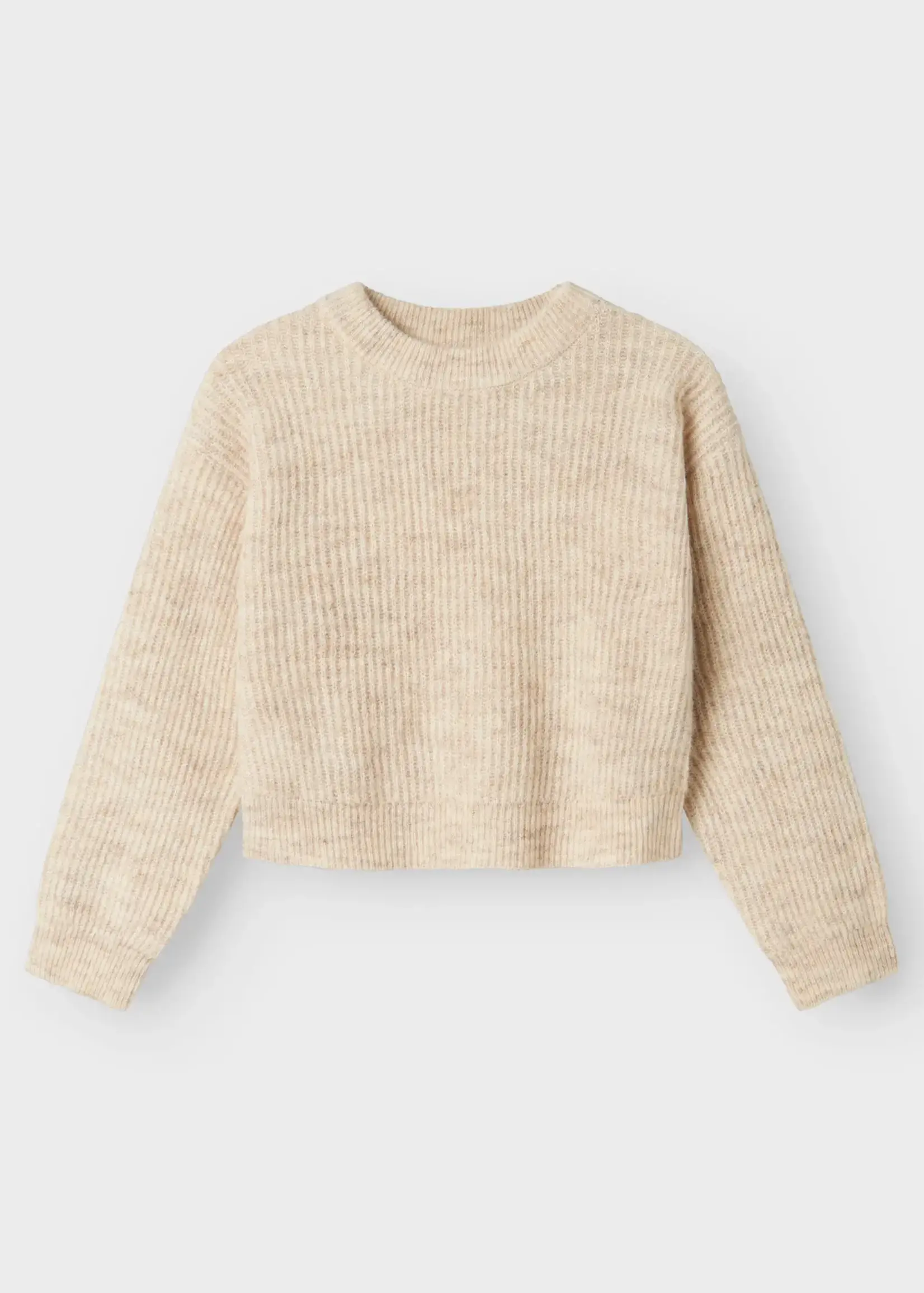 Name It Name It | NKFHOLLY LS BOXY SHORT LNIT NOOS - Pure Cashmere