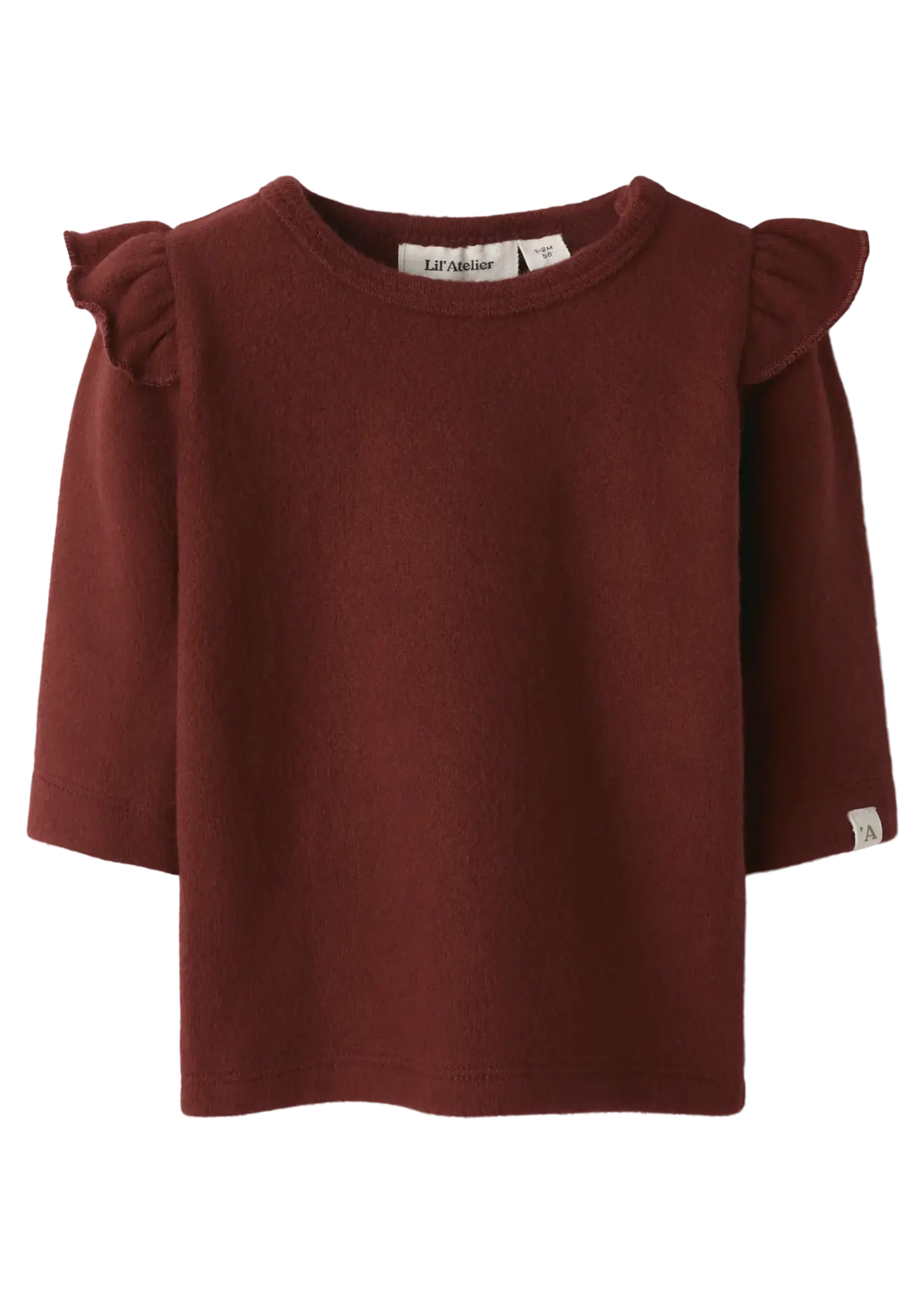 Lil' Atelier Lil' Atelier | NBFTHORA HYK LS SLIM TOP LIL - Hot Chocolate