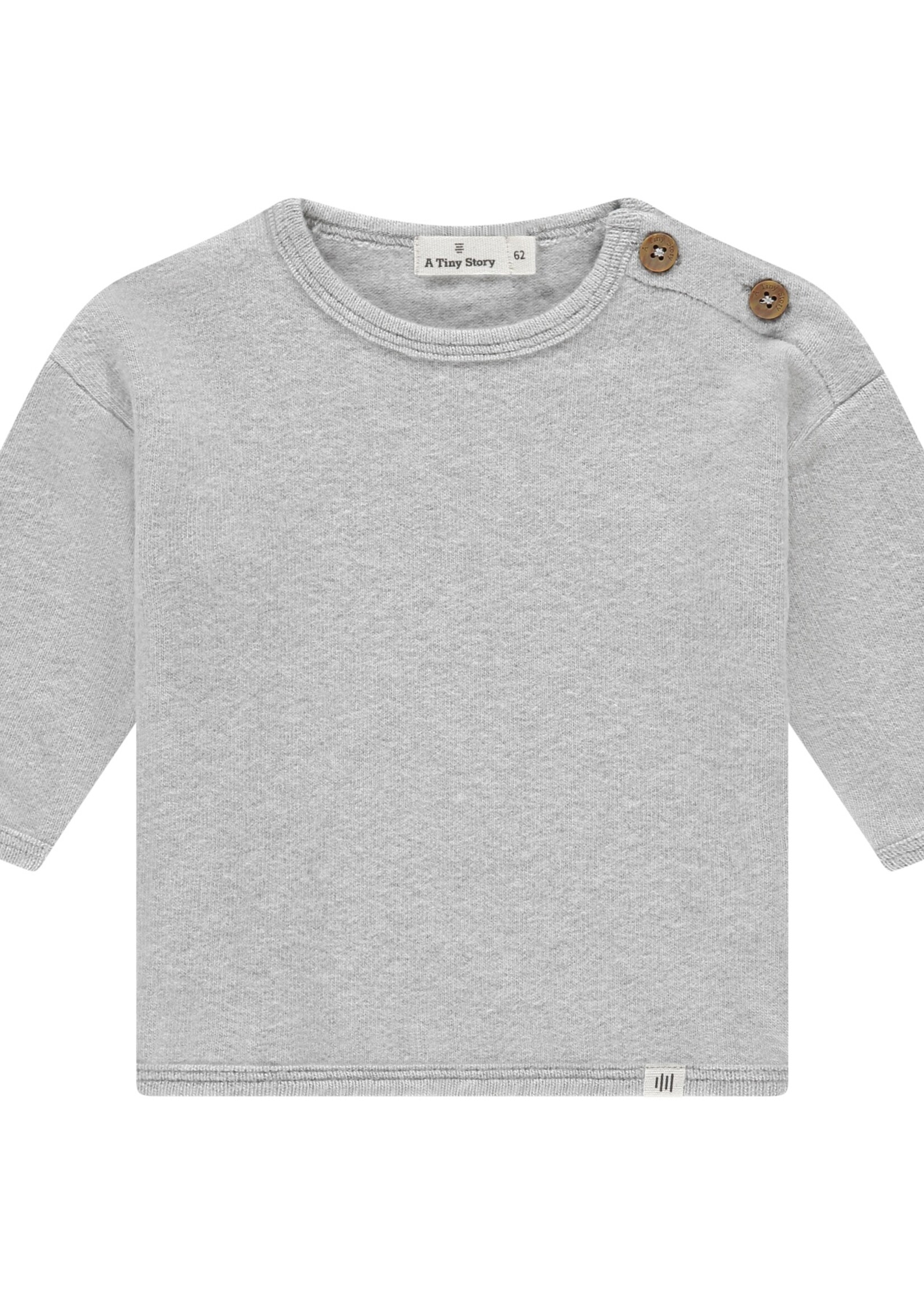 A Tiny Story A Tiny Story | baby pullover - light grey melange