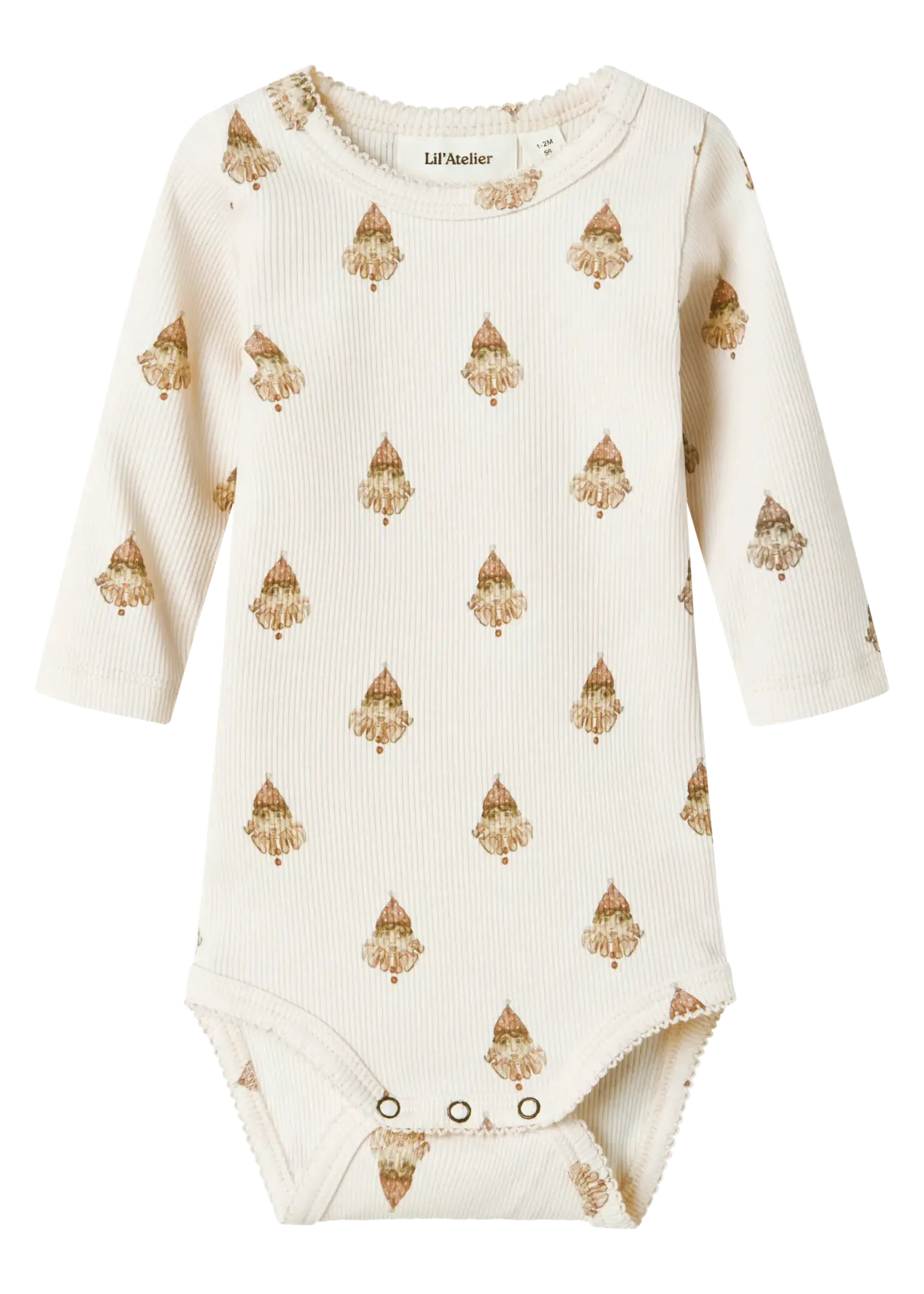 Lil' Atelier Lil' Atelier | NBFLAVO EGE LS SLIM BODY LIL - Pastel Parchment