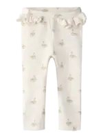 Lil' Atelier | NBFGAVO EFI SLIM LEGGING LIL NOOS - Pastel Parchment SWAN