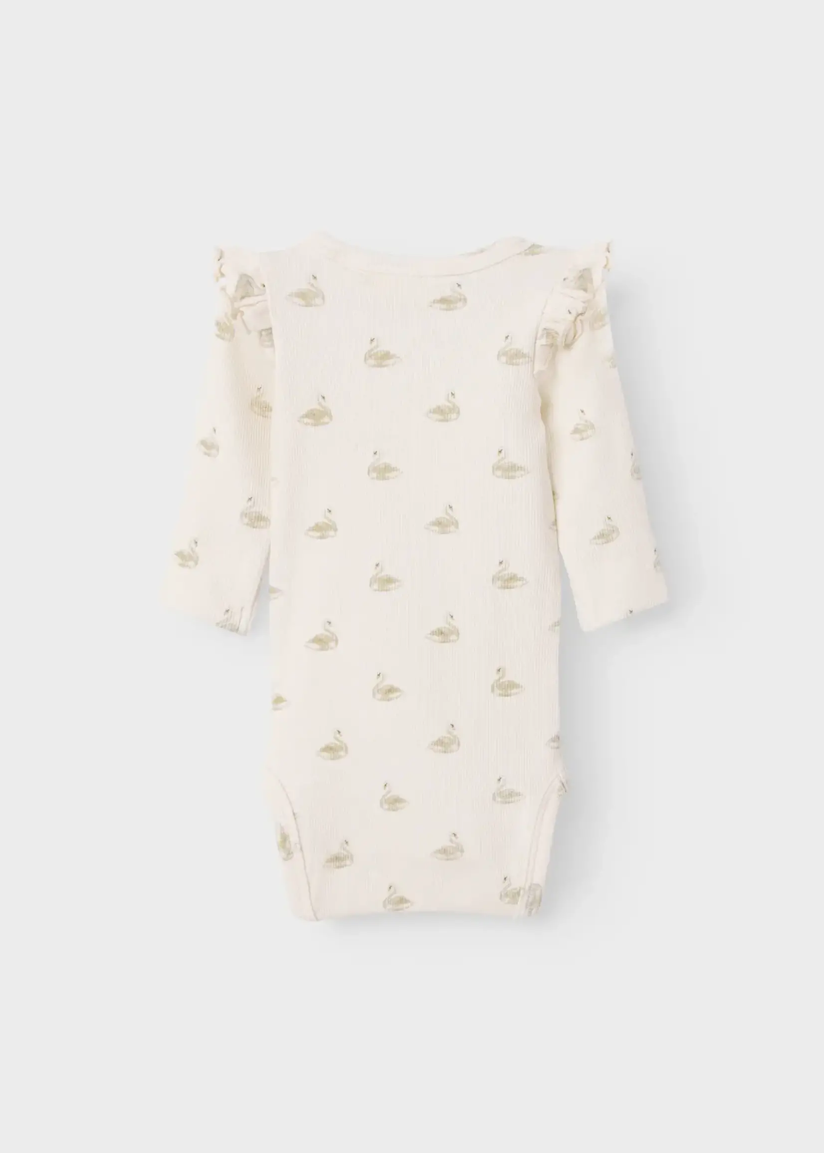 Lil' Atelier Lil' Atelier | NBFGAVO EKO LS SLIM BODY LIL NOOS - Pastel Parchment SWAN