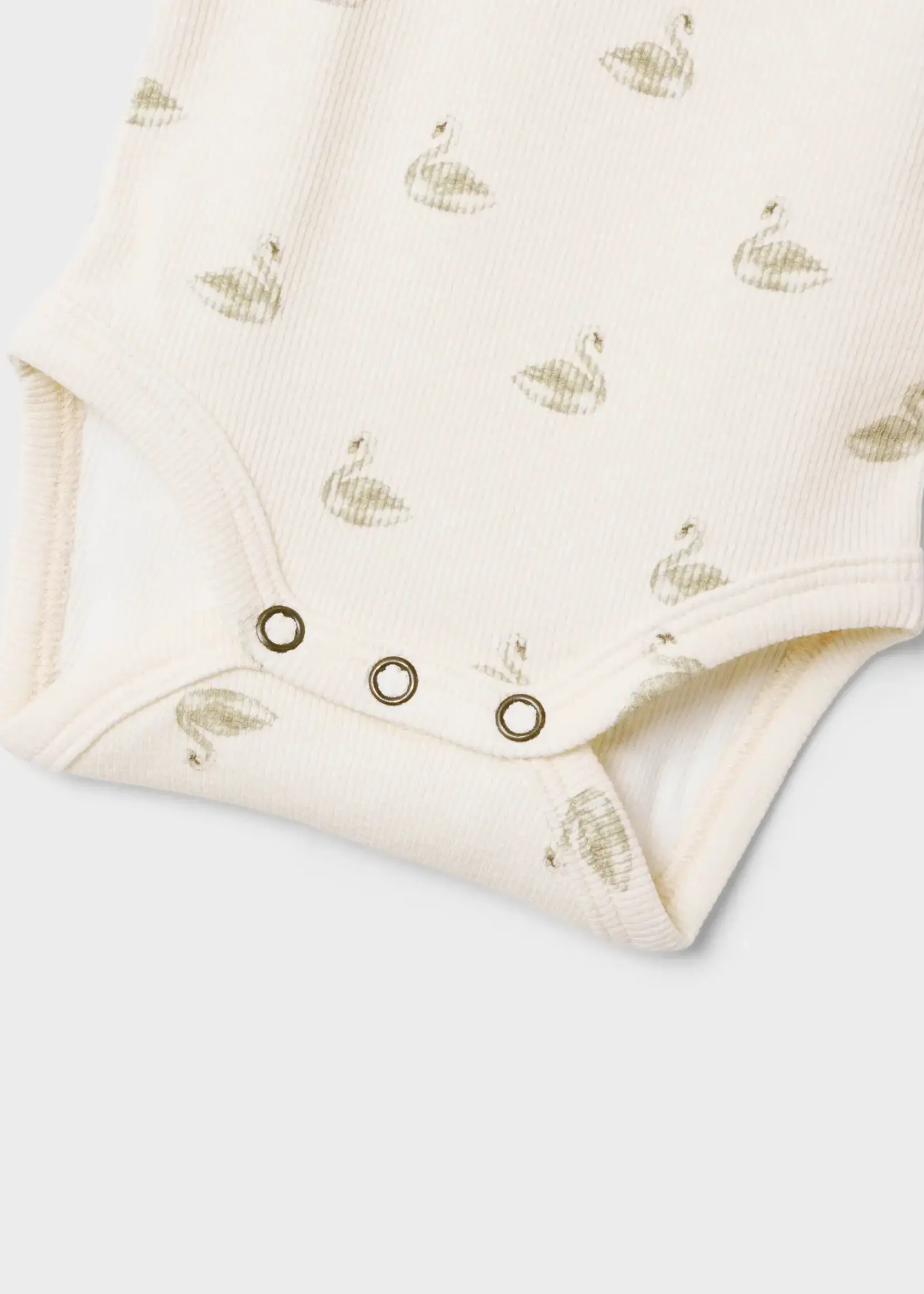 Lil' Atelier Lil' Atelier | NBFGAVO EKO LS SLIM BODY LIL NOOS - Pastel Parchment SWAN