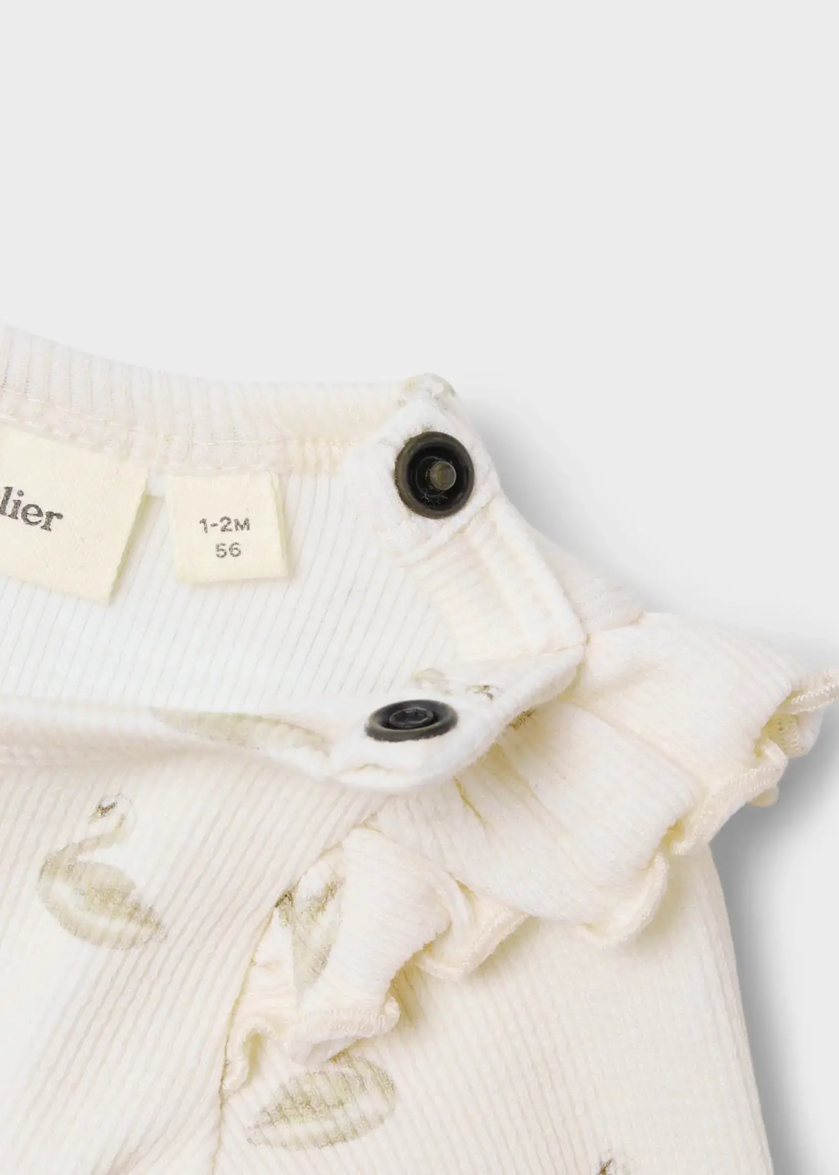 Lil' Atelier Lil' Atelier | NBFGAVO EKO LS SLIM BODY LIL NOOS - Pastel Parchment SWAN