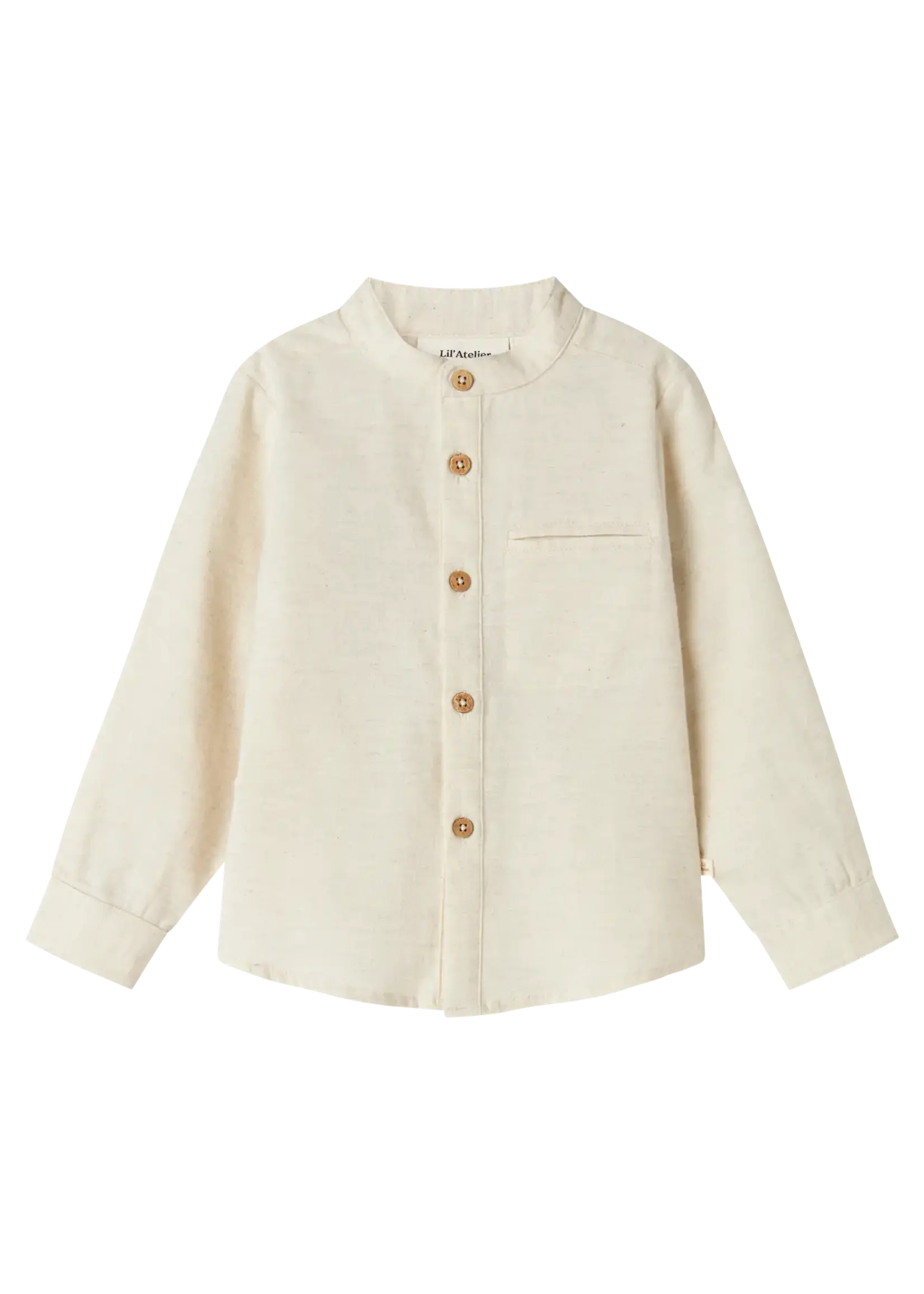 Lil' Atelier Lil' Atelier | NMMOTTO LS SHIRT LIL - Turtledove