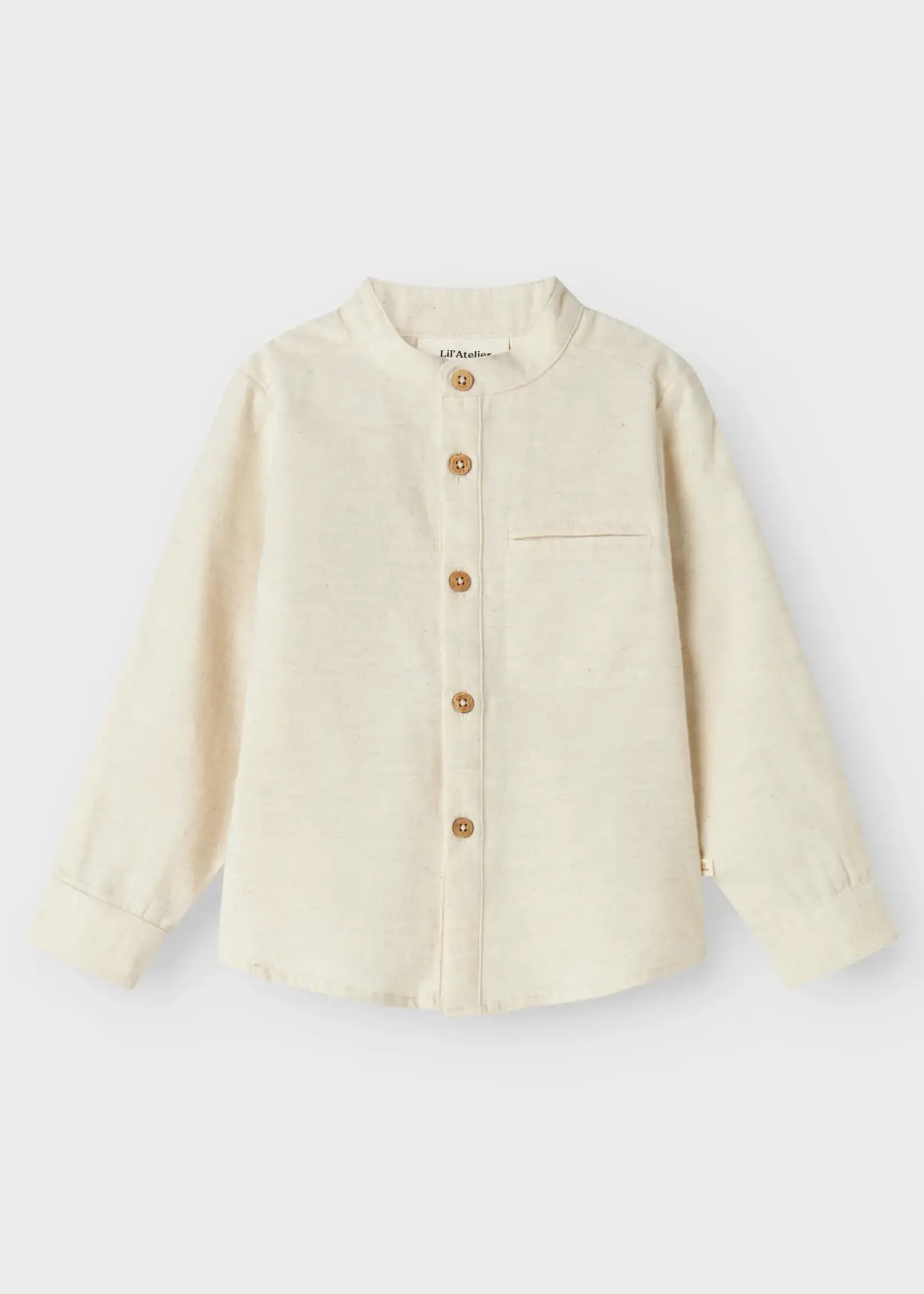 Lil' Atelier Lil' Atelier | NMMOTTO LS SHIRT LIL - Turtledove