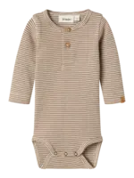 Lil' Atelier Lil' Atelier | NBMOHIO LS SLIM BODY LIL - Turtledove SEPIA TINT