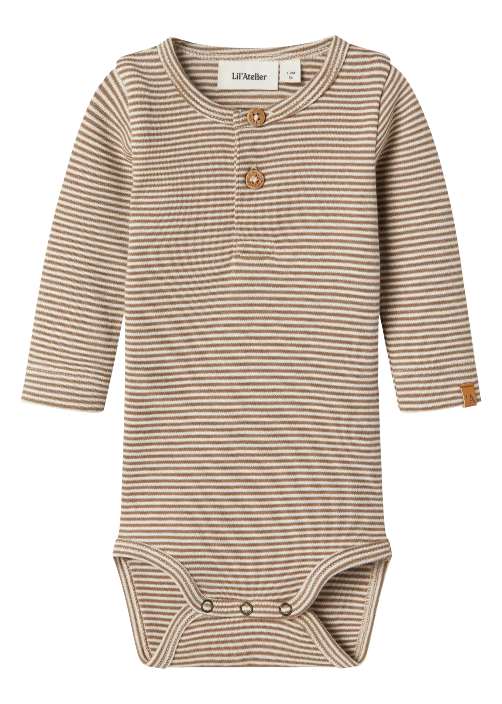 Lil' Atelier Lil' Atelier | NBMOHIO LS SLIM BODY LIL - Turtledove SEPIA TINT