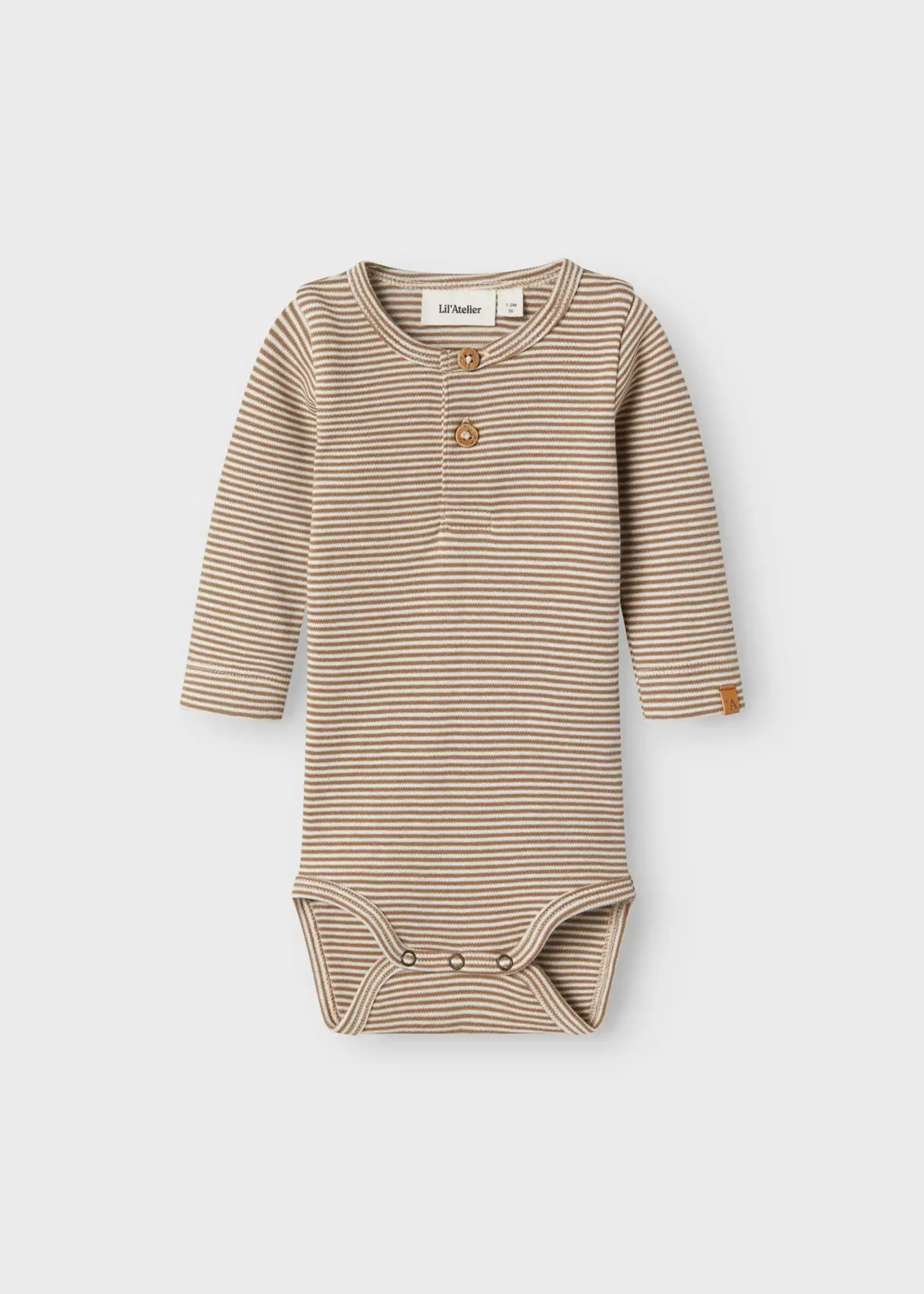 Lil' Atelier Lil' Atelier | NBMOHIO LS SLIM BODY LIL - Turtledove SEPIA TINT