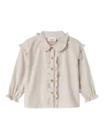 Lil' Atelier | NMFOLENA LS LOOSE SHIRT LIL - Pastel Parchment