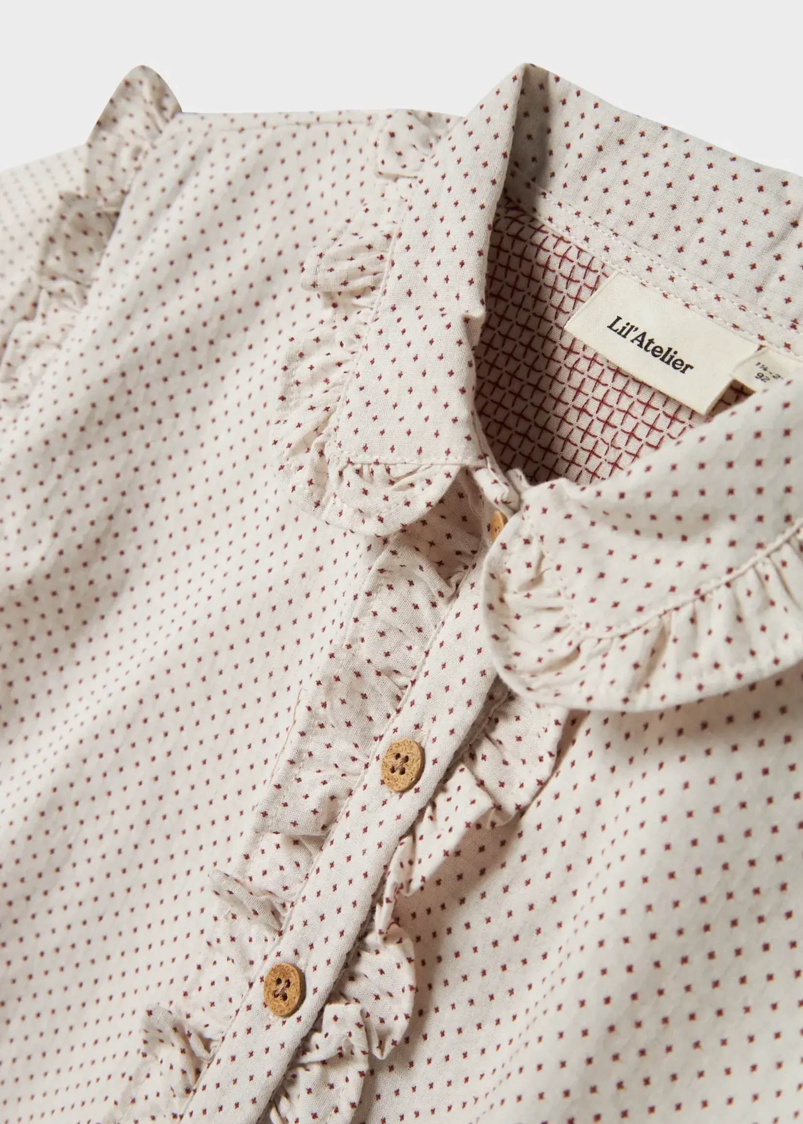 Lil' Atelier Lil' Atelier | NMFOLENA LS LOOSE SHIRT LIL - Pastel Parchment