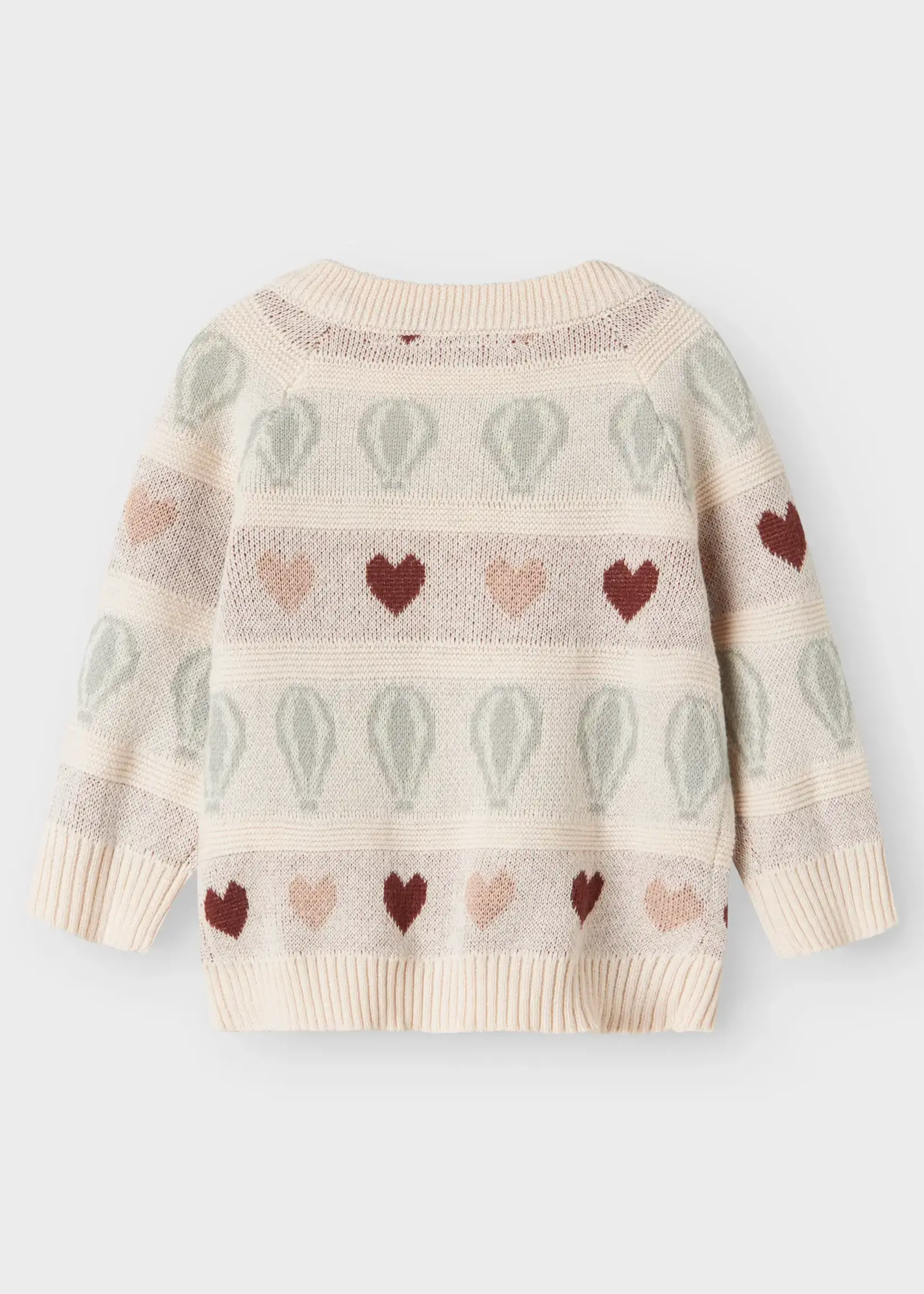 Lil' Atelier Lil' Atelier | NBFLAMAI KNY LS KNIT CARD LIL - Pastel Parchment