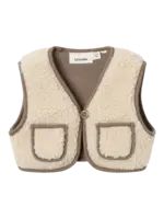 Lil' Atelier Lil' Atelier | NBMJONO RLX SHERPA VEST LIL - Turtledove