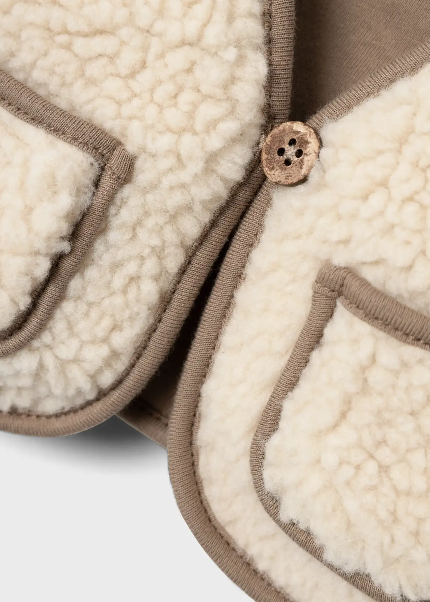Lil' Atelier Lil' Atelier | NBMJONO RLX SHERPA VEST LIL - Turtledove