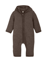 Huttelihut HUTTEliHUT | Pram Suit Wool Fleece – Brown Melange