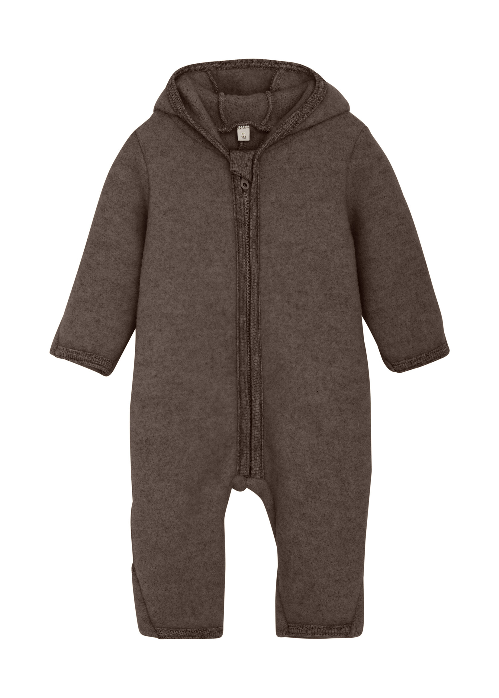 Huttelihut HUTTEliHUT | Pram Suit Wool Fleece – Brown Melange