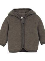 Huttelihut HUTTEliHUT | Jacket Wool Fleece – Brown Melange