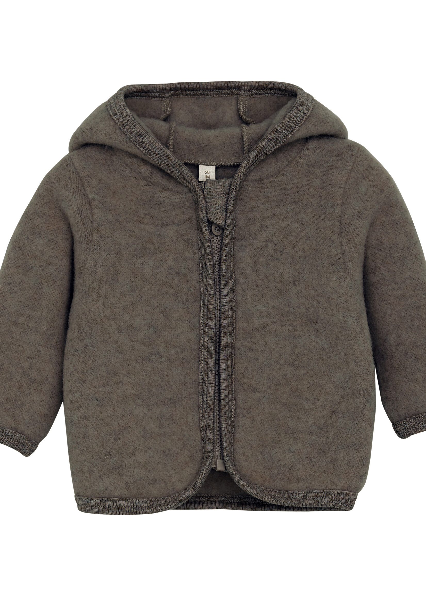Huttelihut HUTTEliHUT | Jacket Wool Fleece – Brown Melange