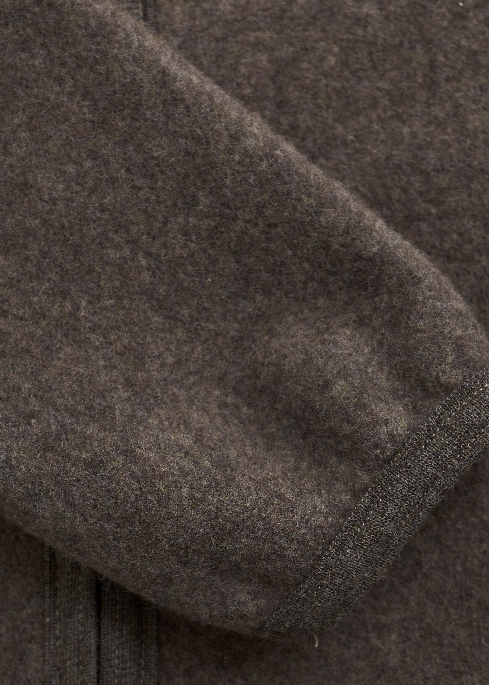 Huttelihut HUTTEliHUT | Jacket Wool Fleece – Brown Melange